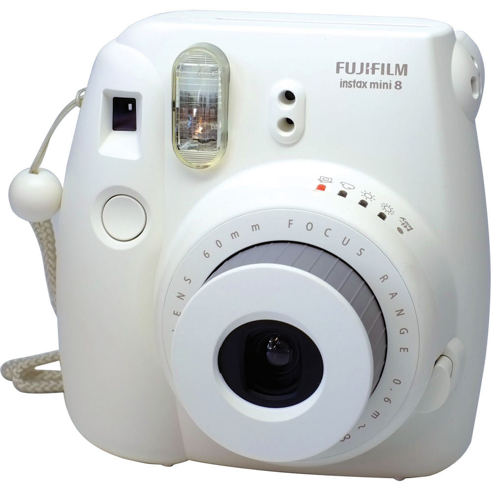 Fujifilm INSTAX Mini 8 Instant Camera - White | Portable Polaroid Camera for Travel, Parties & Selfies | Instant Film Photography Gift for Teens & Adults