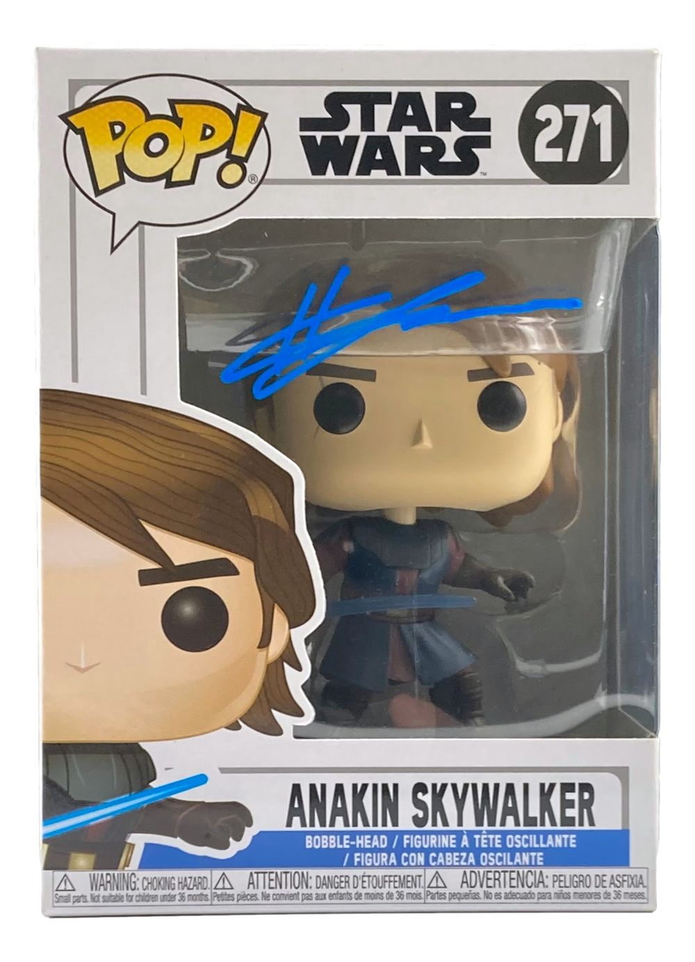 Hayden Christensen Autographed Star Wars Anakin Skywalker Funko Pop Vinyl Figure #271 - Collectible Gift for Fans, Movie Memorabilia Display