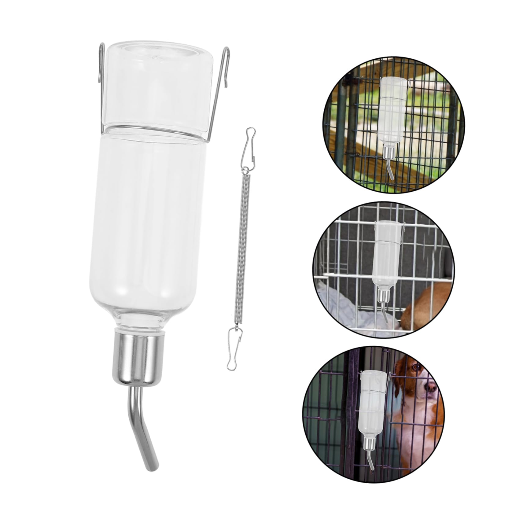 Automatic Pet Water Dispenser - Hanging Water Bottle for Dogs & Cats - Leak-Proof Automatic Feeder for Cages & Travel - Essential Pet Supplies for Home, Office & Outdoor Use
