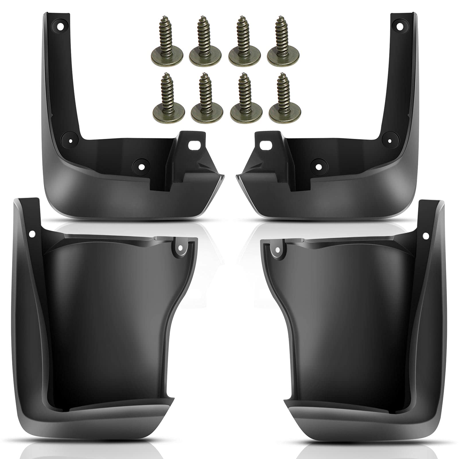 YHTAUTO Mud Flaps Splash Guards for Honda Accord 2008-2012 Sedan - 4Pcs Front & Rear Mudguards Set with Hardware Kit - Wheel Protector Accessories for All-Weather Driving & Off-Road Protection