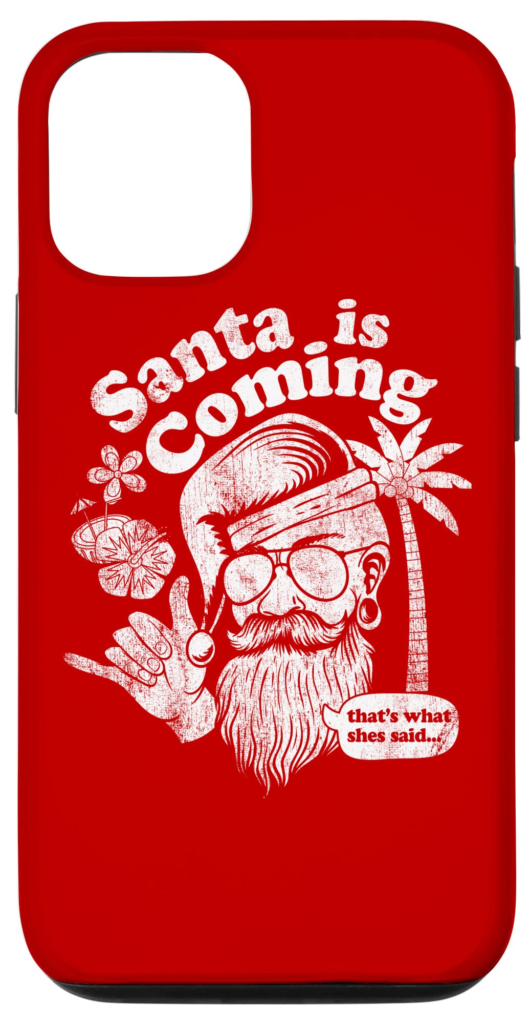 iPhone 12/12 Pro Christmas Santa Case - Funny Adult Holiday Phone Cover for Parties & Gifts | Festive Protection with Attitude