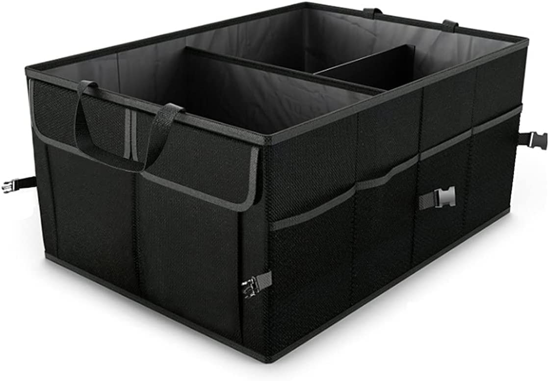Collapsible Car Trunk Organizer & Storage Box - Large Capacity 22x15x10 Inch - Vehicle Cargo Organizer for Cars, SUVs, Trucks | Perfect for Road Trips, Grocery Shopping & Daily Commute