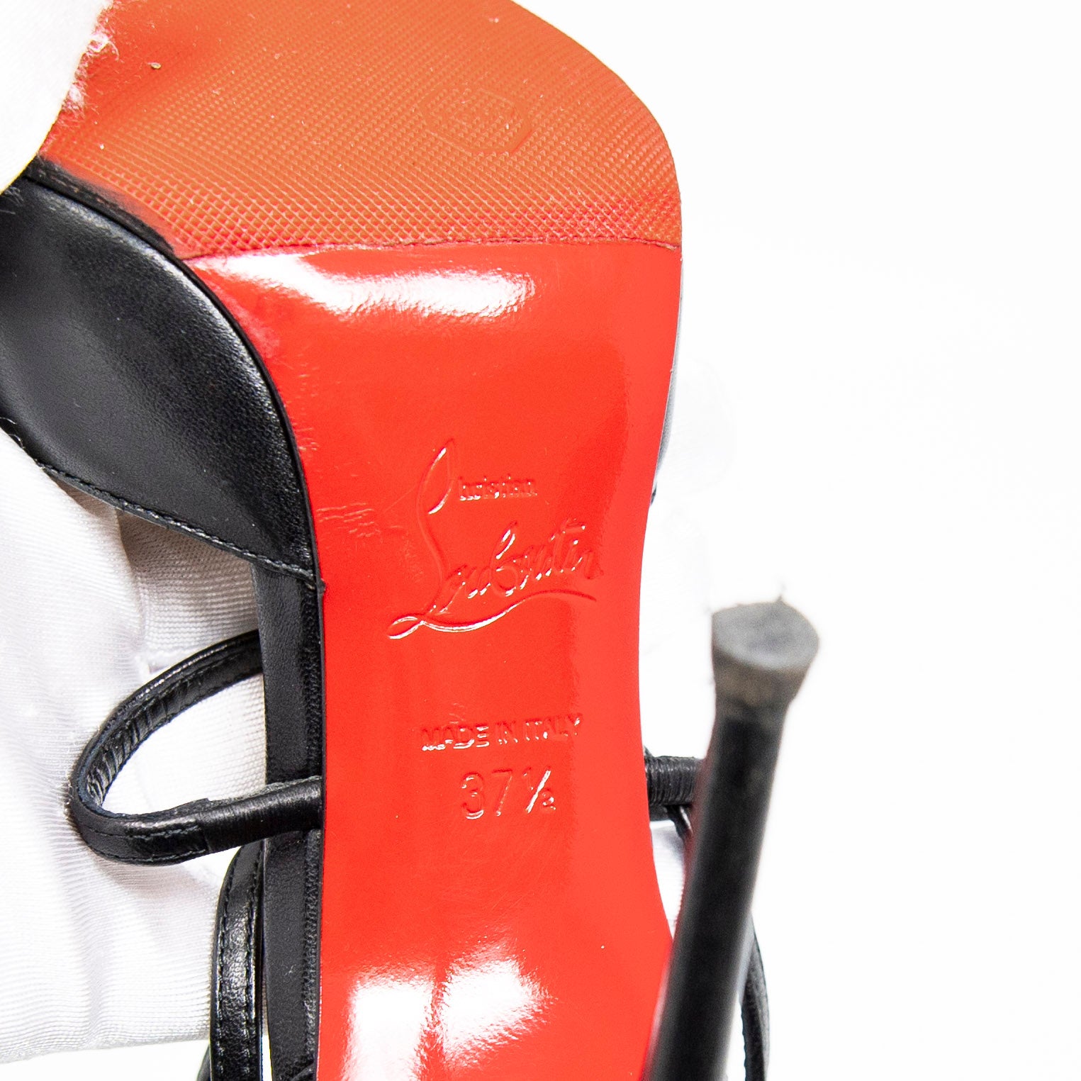 Christian Louboutin Black Suzanna Pumps Women's High Heels Size 37.5 - Perfect for Evening Parties, Weddings & Special Occasions