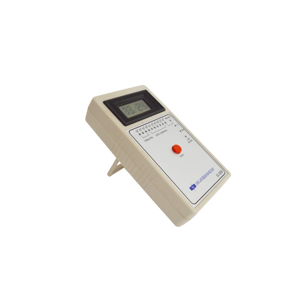 TECHTONGDA Digital Heavy Hammer Surface Resistance Tester - Precision Capacitance Meter & Resistor Analyzer | Ideal for Industrial Electrical Testing & Material Quality Control