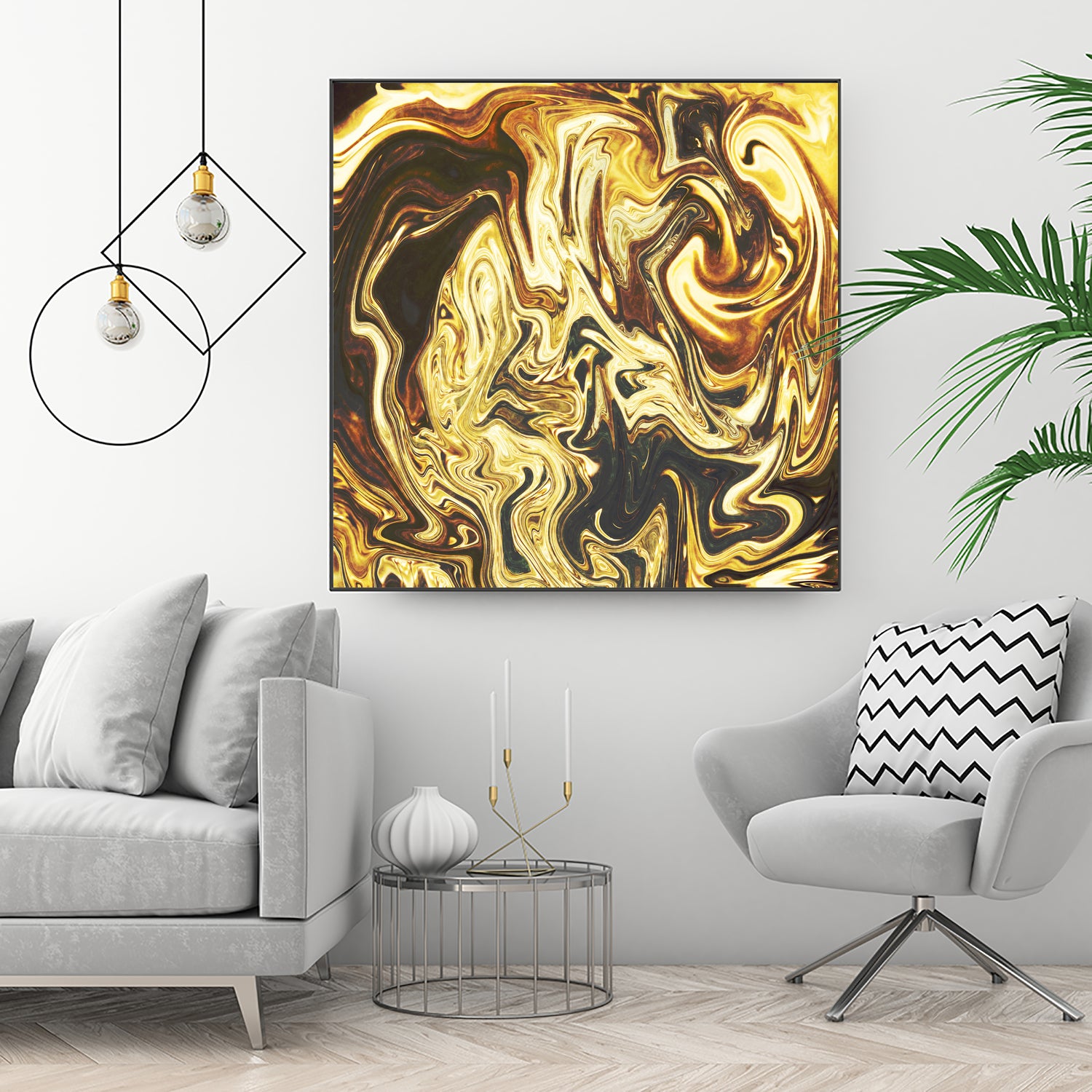 Abstract Marble Painting Wall Art - Modern Canvas Print for Home & Office Decor | Living Room, Bedroom, Bathroom Aesthetic