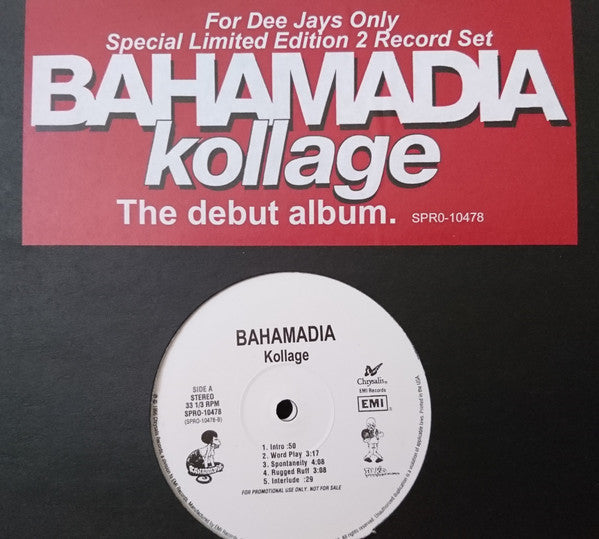 Bahamadia – Kollage Chrysalis Vinyl Record SPRO 10478 | Hip-Hop Music Album for Collectors & DJs – Perfect for Home Listening & Music Production