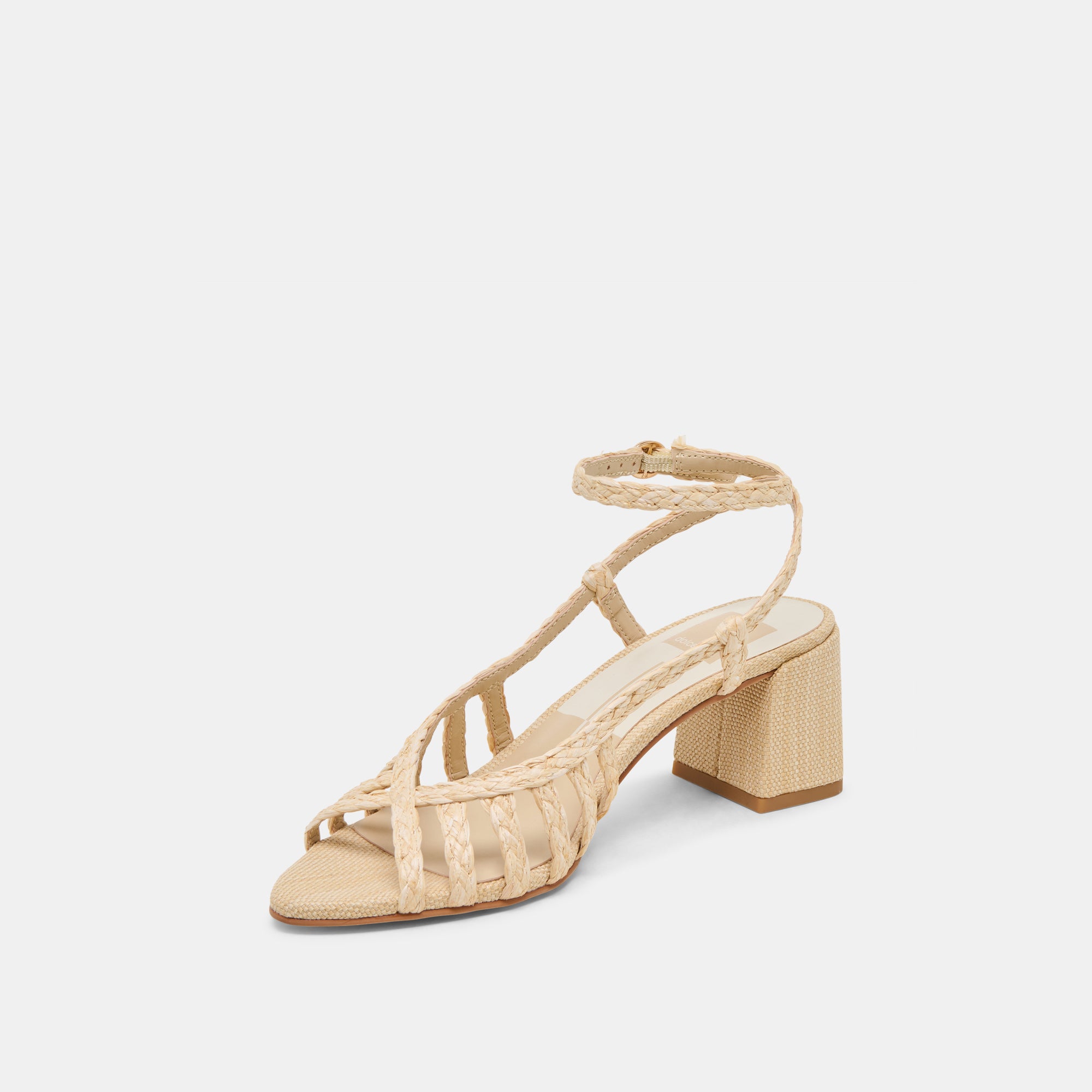 YASMIN Women's Natural Raffia High Heels - Comfortable Summer Sandals for Beach, Party & Wedding | Stylish & Breathable Design