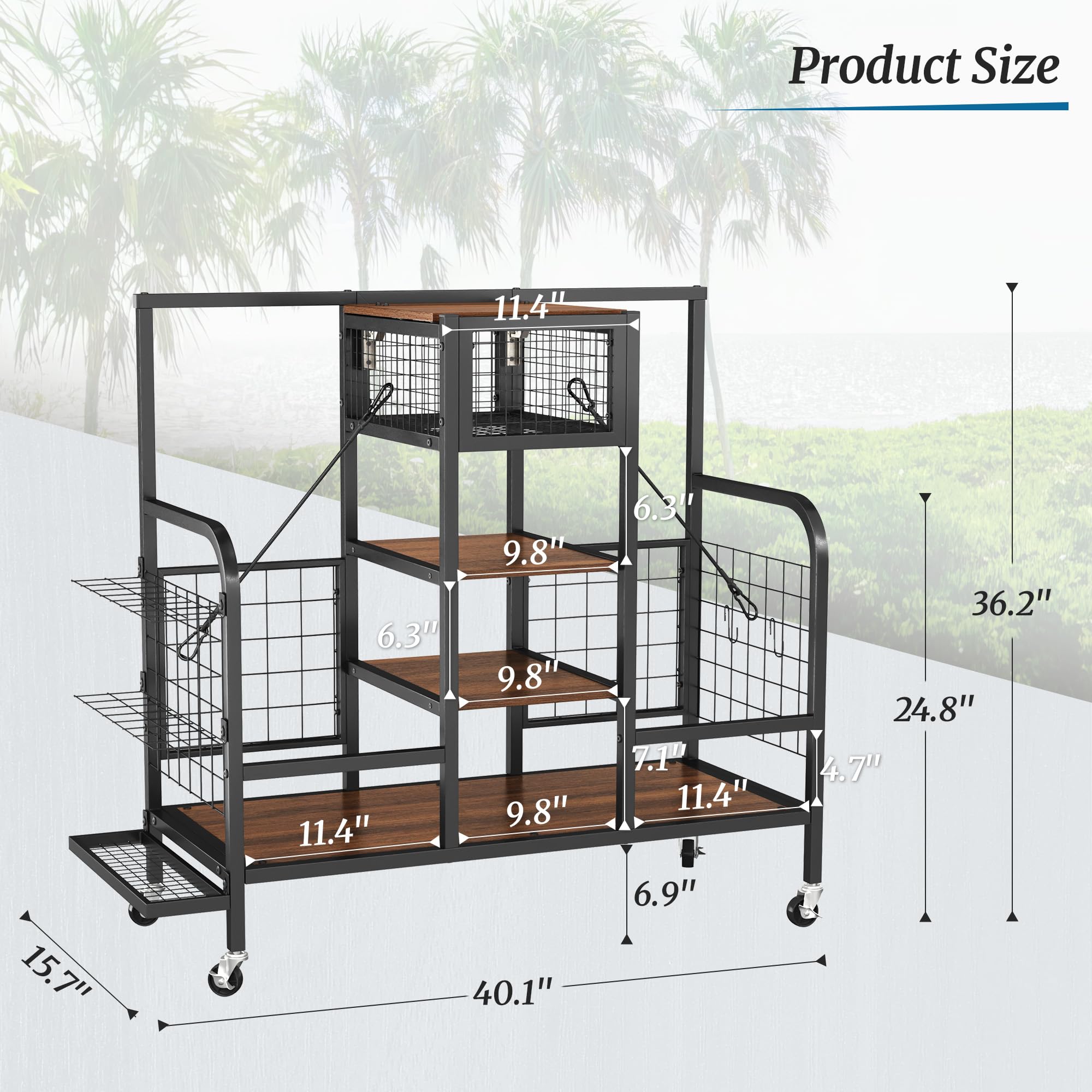 Premium Golf Bag Organizer with Wheels - Heavy Duty Golf Storage Rack for Garage, Fits Golf Bags, Clubs & Accessories - Perfect for Home, Clubhouse & Driving Range Organization