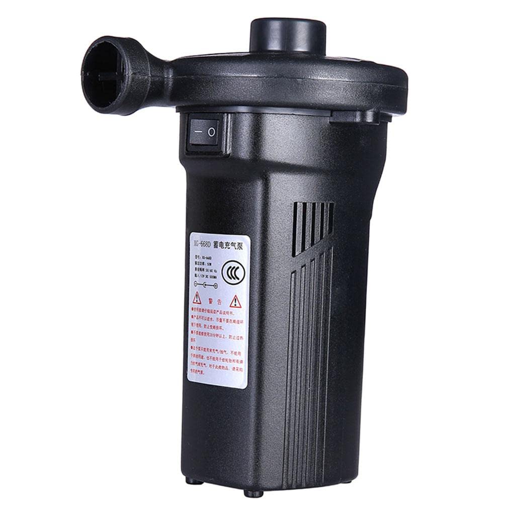 Fenteer Portable Air Pump - Electric Air Compressor for Inflating Rafts, Boats, Pool Floats & Air Couch | Fast Inflation for Outdoor Water Activities, Camping & Home Use