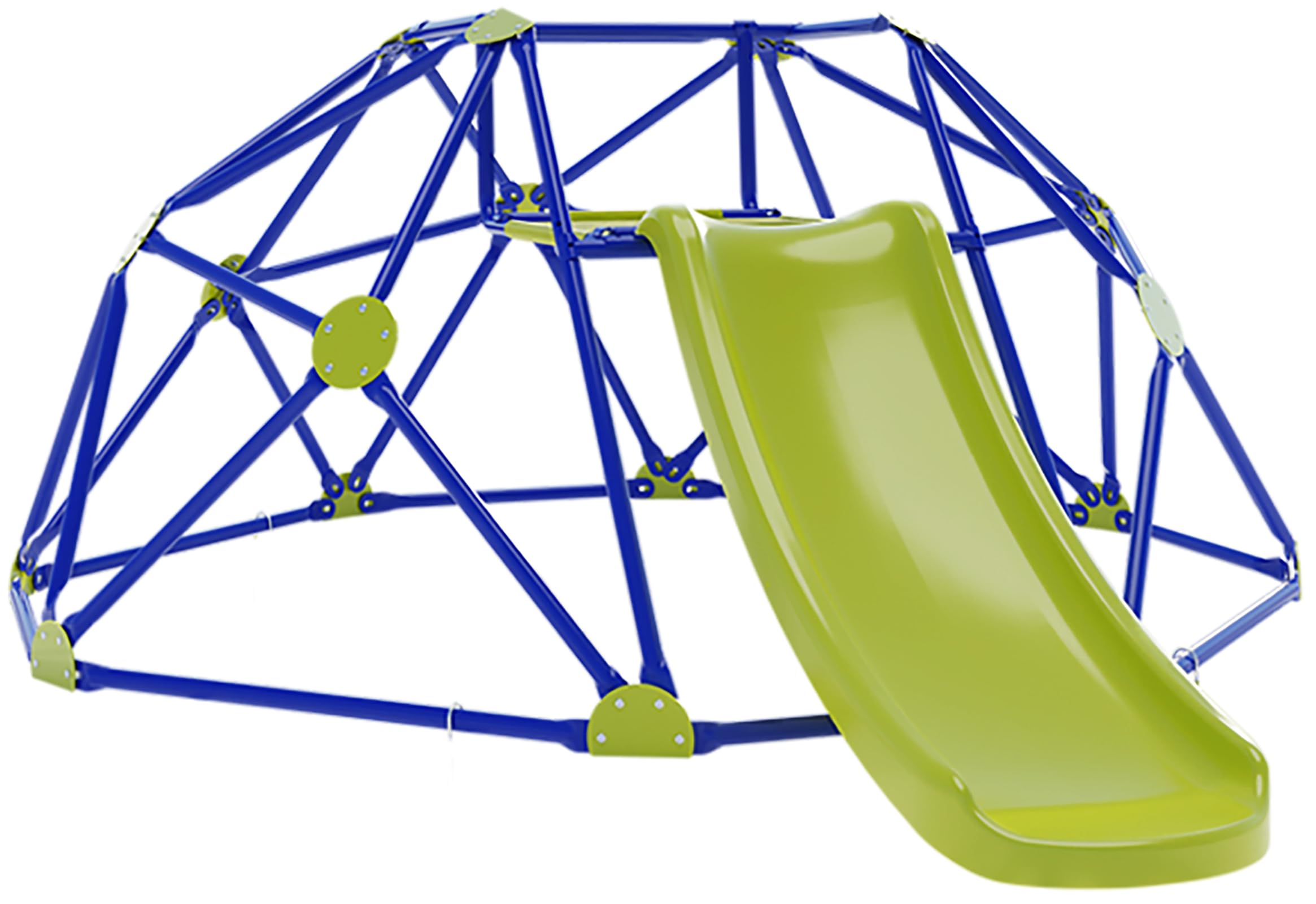 NUNU LAB 8FT Kids Climbing Dome with Slide - Indoor & Outdoor Jungle Gym for Toddlers Ages 3-6 | 330LBS Weight Capacity | Anti-Rust UV-Resistant Steel Frame | Easy Assembly | Perfect Gift for Boys & Girls | Backyard Playground, Daycare Center, Park Activity Equipment