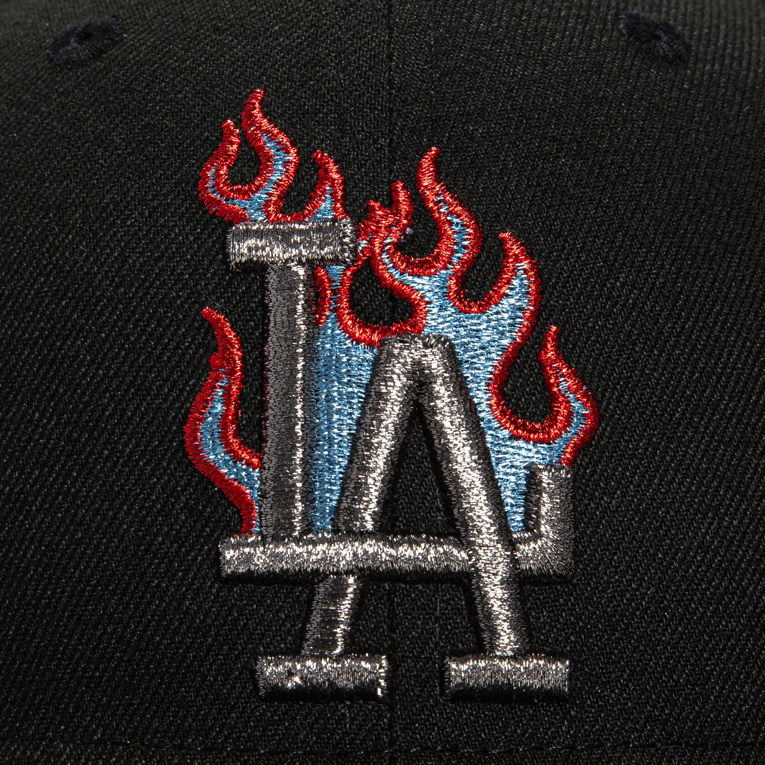New Era 59Fifty Fire Pack Los Angeles Dodgers 1988 World Series Patch Snapback Hat - Black MLB Baseball Cap for Men & Women - Perfect for Games, Collecting & Streetwear Fashion