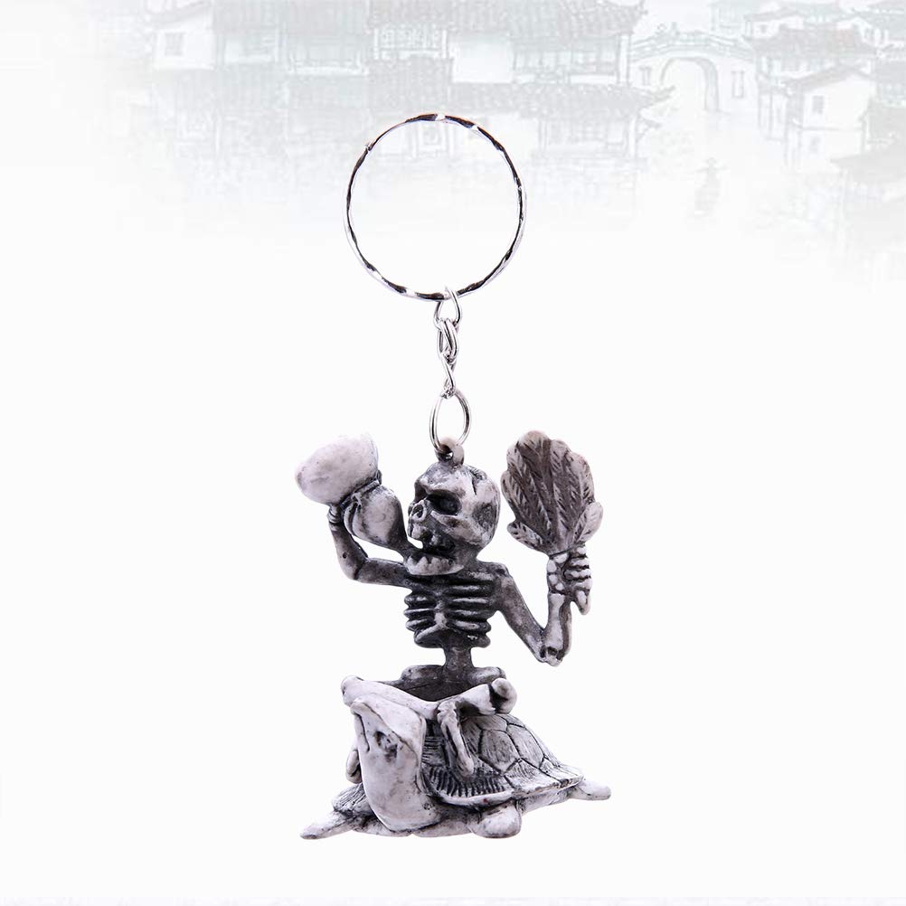 SOIMISS Car Dice Keychain - Rubber Skull Key Ring Holder for Car Keys, Fashion Pendant Keyring - Perfect for Car Enthusiasts & Gift Giving