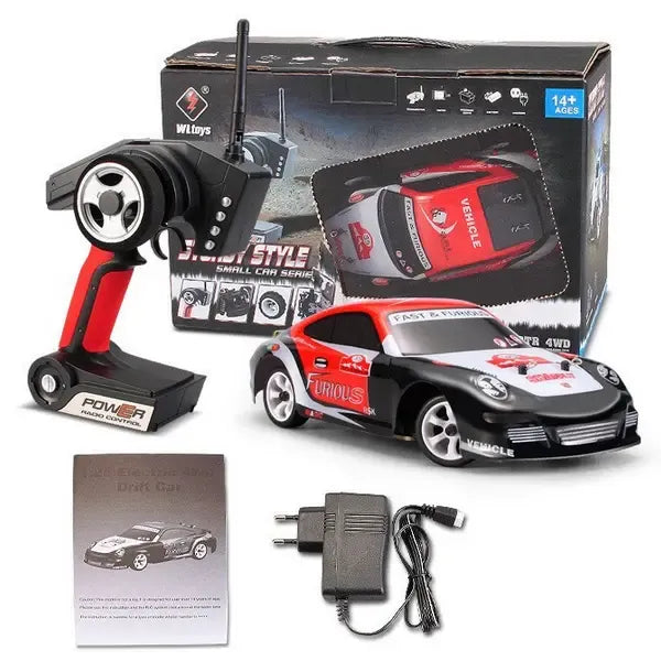 WLtoys K969 1/28 Scale 2.4GHz 4WD Remote Control Drift Racing Car - High Speed RC Drift Vehicle for Indoor & Outdoor Racing, Drifting, Stunt Shows