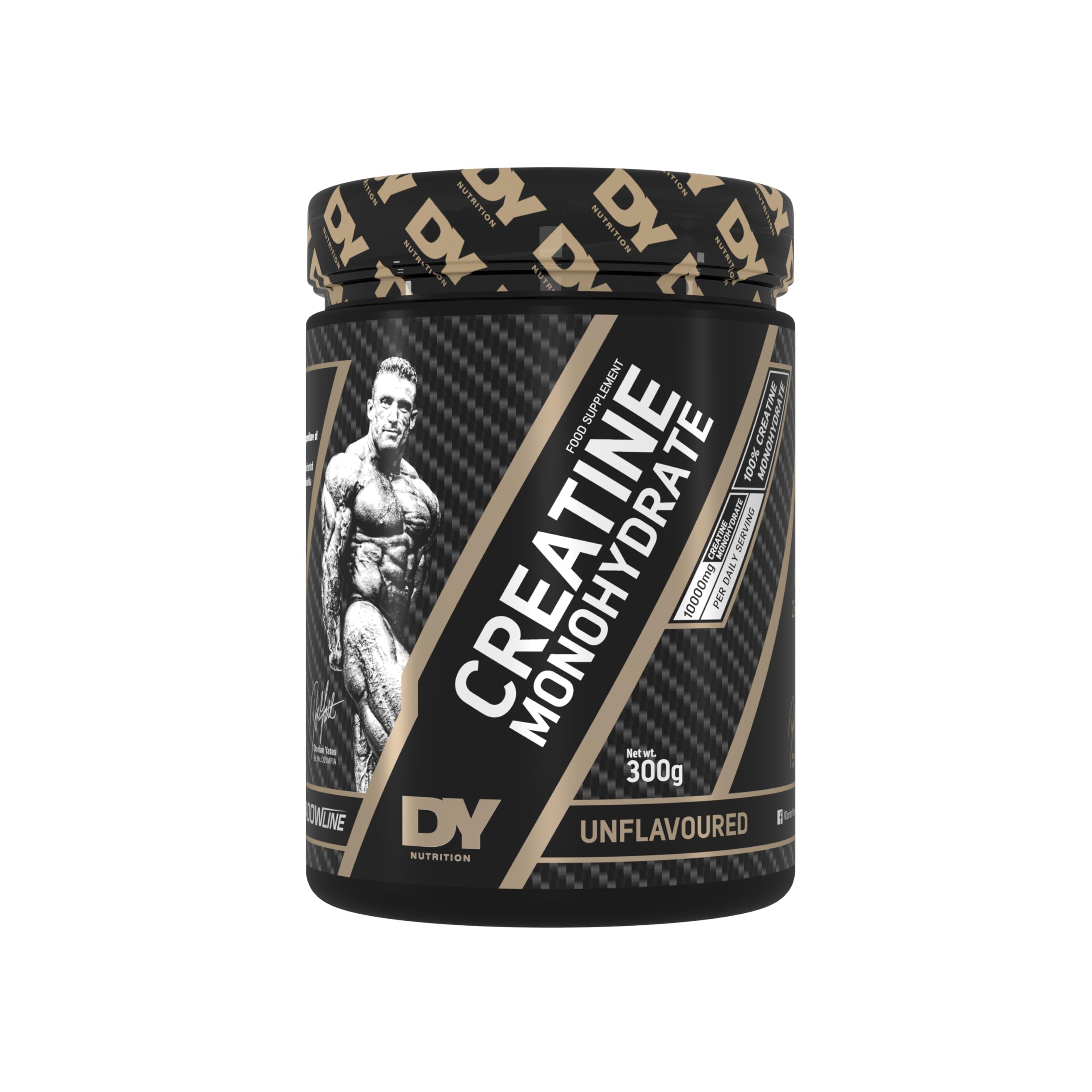 DY Nutrition Creatine Monohydrate Powder 300g - Pure Muscle Builder for Athletes & Bodybuilders - Pre & Post Workout Supplement for Strength & Recovery