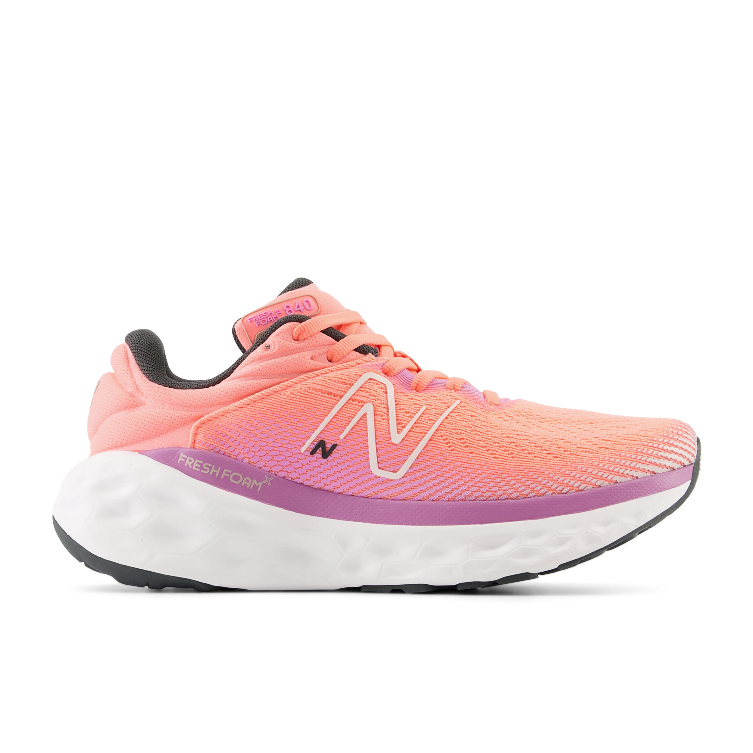 New Balance Women's Fresh Foam X 840F v1 Running Shoes - Lightweight Cushioned Sneakers in Grapefruit/Raspberry | Perfect for Jogging, Gym Workouts & Everyday Comfort