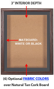 16x20 Oak SwingFrame Shadow Box Display Case with Cork Board - 3” Deep for Wall Decor, Memorabilia, and Keepsakes - Perfect for Home, Office, or Gift Display