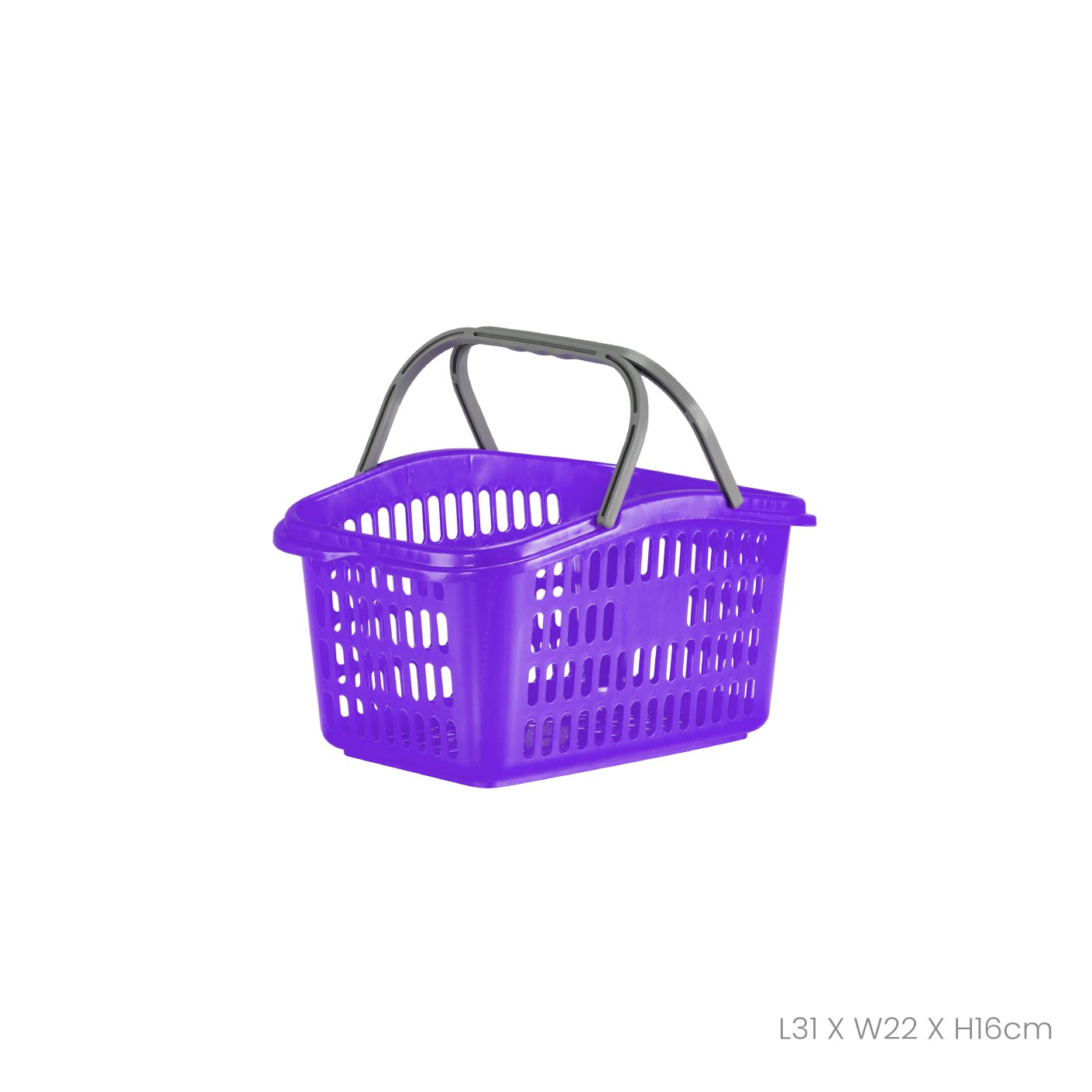 MANPI M.P. Handy Basket (1722) - Durable Plastic Storage Basket for Home, Office & Organizing - Perfect for Laundry, Toys, Books & More