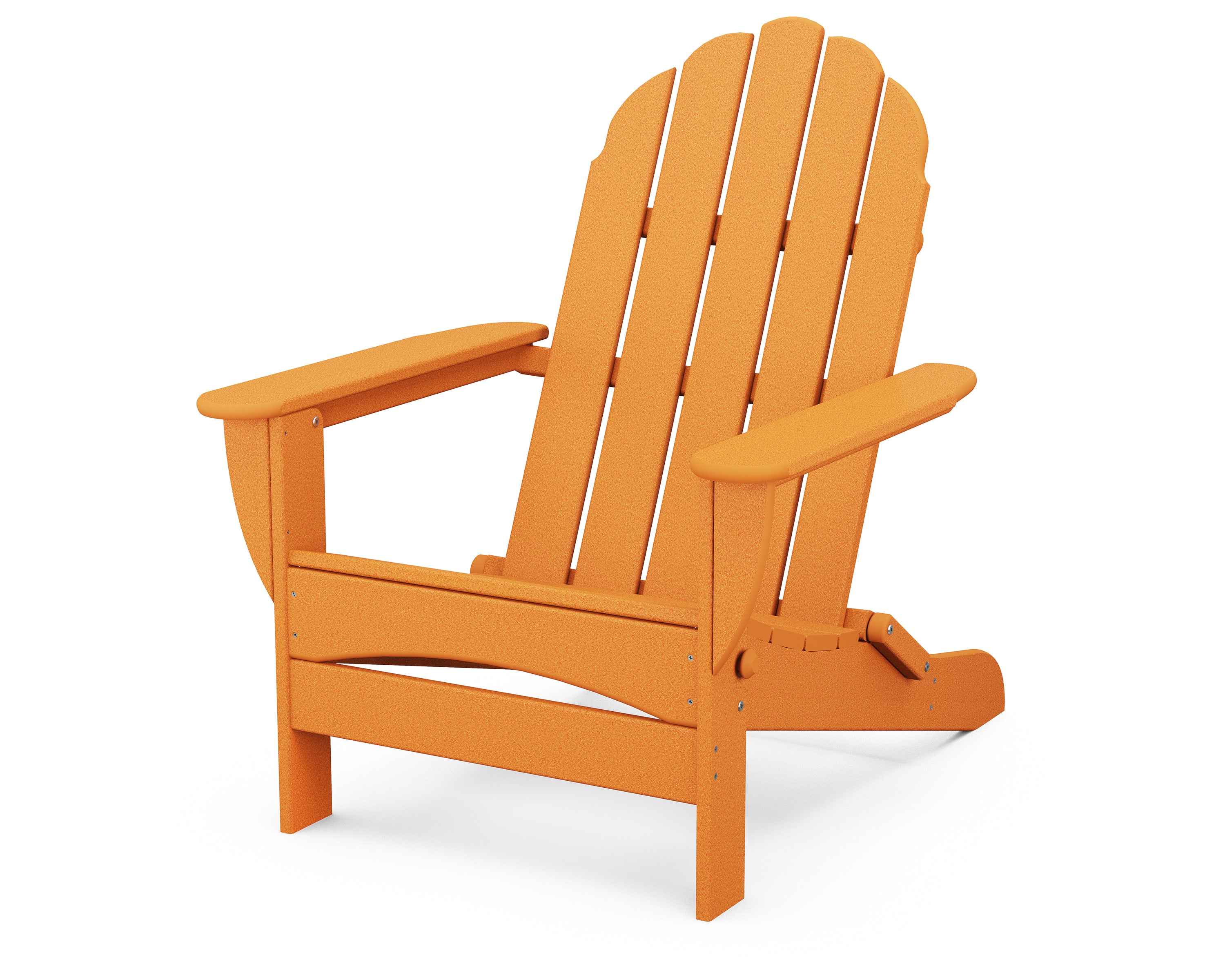 POLYWOOD Classic Oversized Folding Adirondack Chair - Durable Outdoor Furniture for Patio, Poolside & Garden - Weather-Resistant Recycled Plastic Material - Comfortable Lounge Seating for Backyard, Deck & Porch