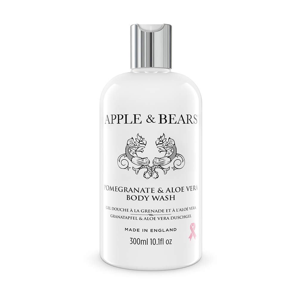 Pomegranate & Aloe Vera Body Wash 300ml (10.1 fl oz) - Hydrating & Refreshing Shower Gel for Dry Skin - Perfect for Daily Use & Spa Days