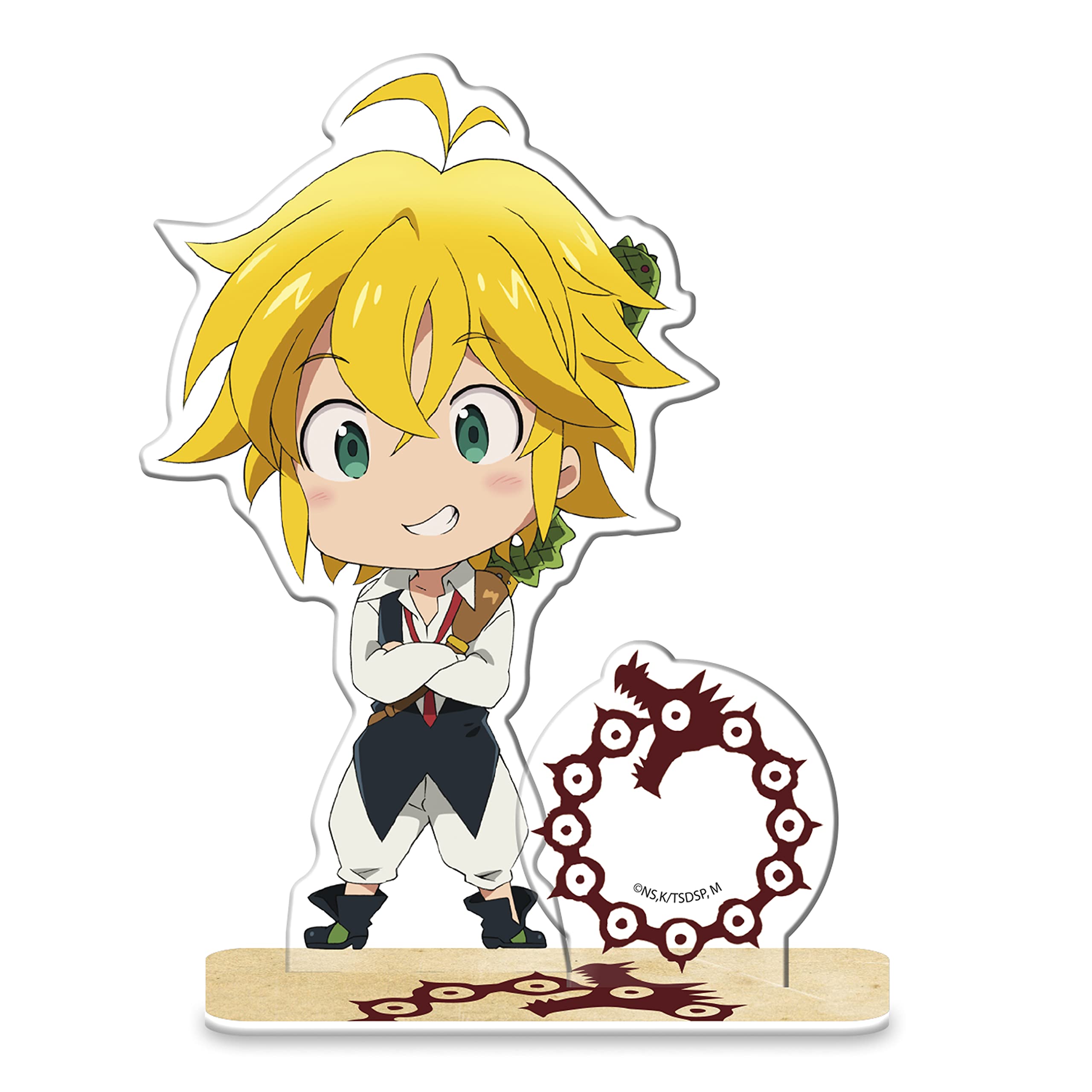 The Seven Deadly Sins Meliodas Acrylic Stand Figure - Anime Manga Collectible Desktop Decor - Perfect Gift for Fans & Anime Lovers (Office, Bedroom, Gaming Setup Display)