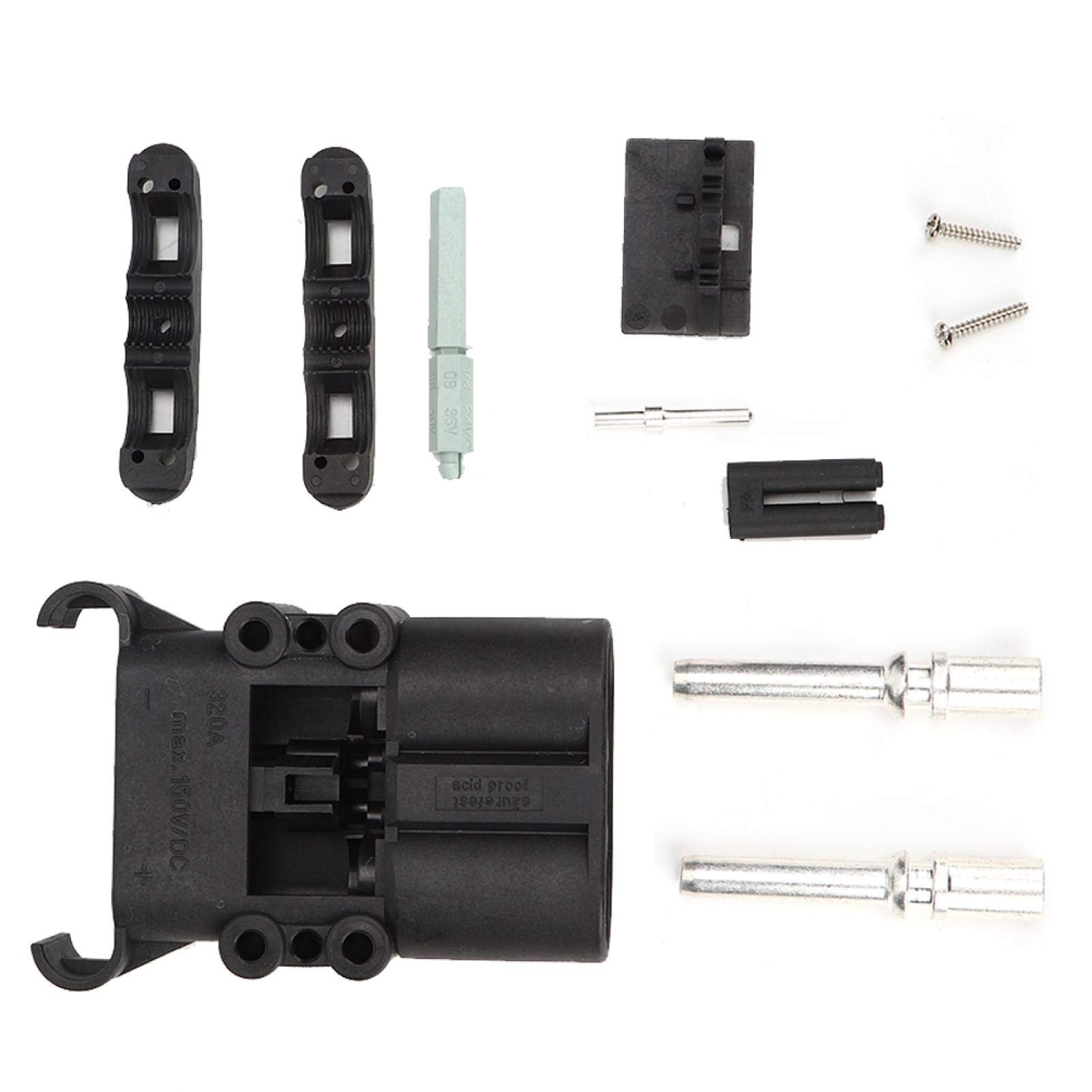 **Garosa 320A DC150V Forklift Battery Connector - Female Plastic Electrical Wire Cable Plug Terminals for Electric Forklifts, Stackers & Sightseeing Cars | Heavy-Duty EV Charging & Industrial Use**