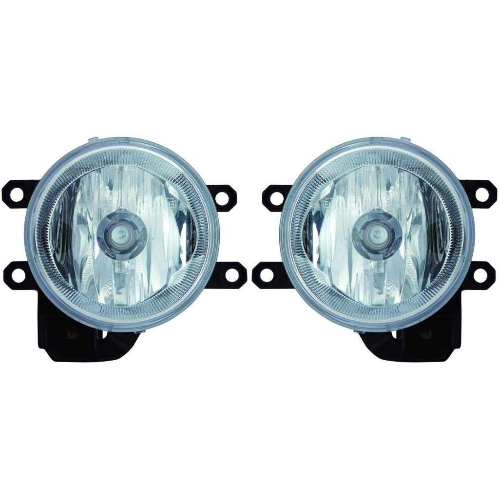 Toyota Tundra Fog Light Assembly Pair (2014-2018) - DOT Certified Replacement with Bulbs for Driver & Passenger Side | Perfect for Night Driving & Off-Road Adventures