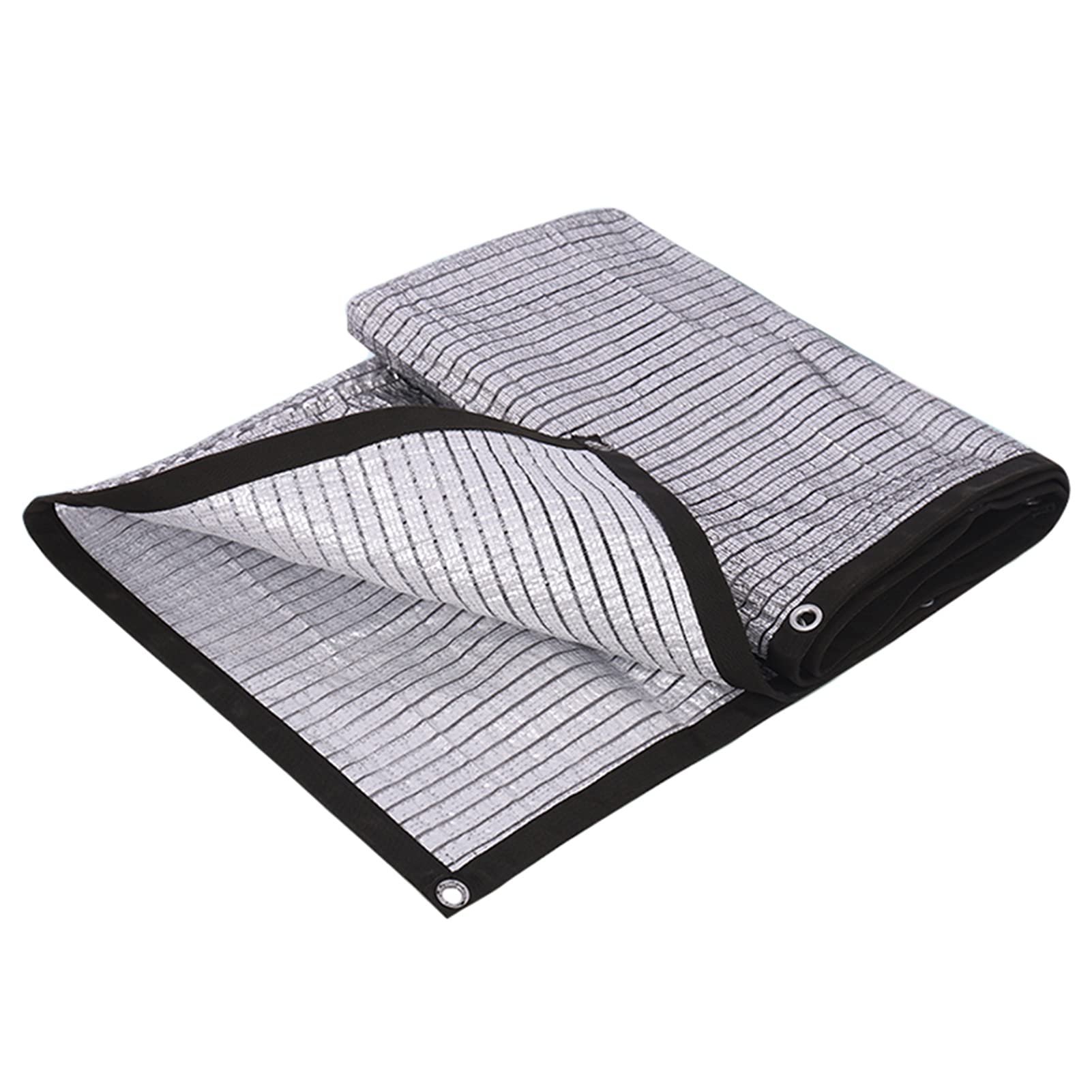 Premium Silver Reflective Aluminet Shade Cloth - 85% UV Blocking Sun Shade Net for Garden, Greenhouse, Patio & Lawn - Privacy Screen Mesh Tarp (4m x 6m / 13ft x 20ft) - Perfect for Outdoor Sun Protection & Temperature Control