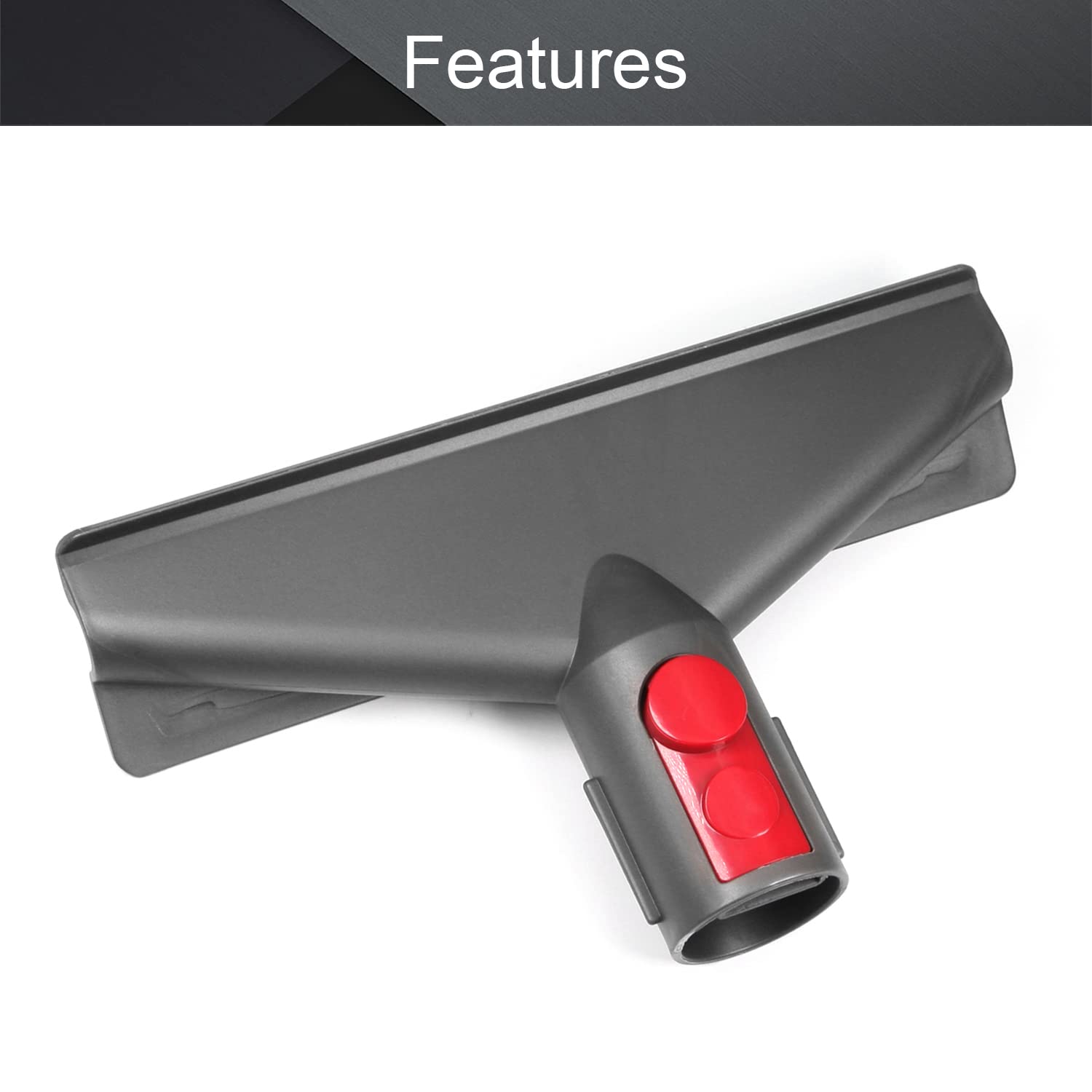 Othmro 1Pcs 190mm Plastic Gray Vacuum Cleaner Crevice Tool - Quick Release Nozzle Head for Home Cleaning | Compatible with Most Vacuums | Perfect for Tight Spaces, Mattress Edges & Furniture Gaps