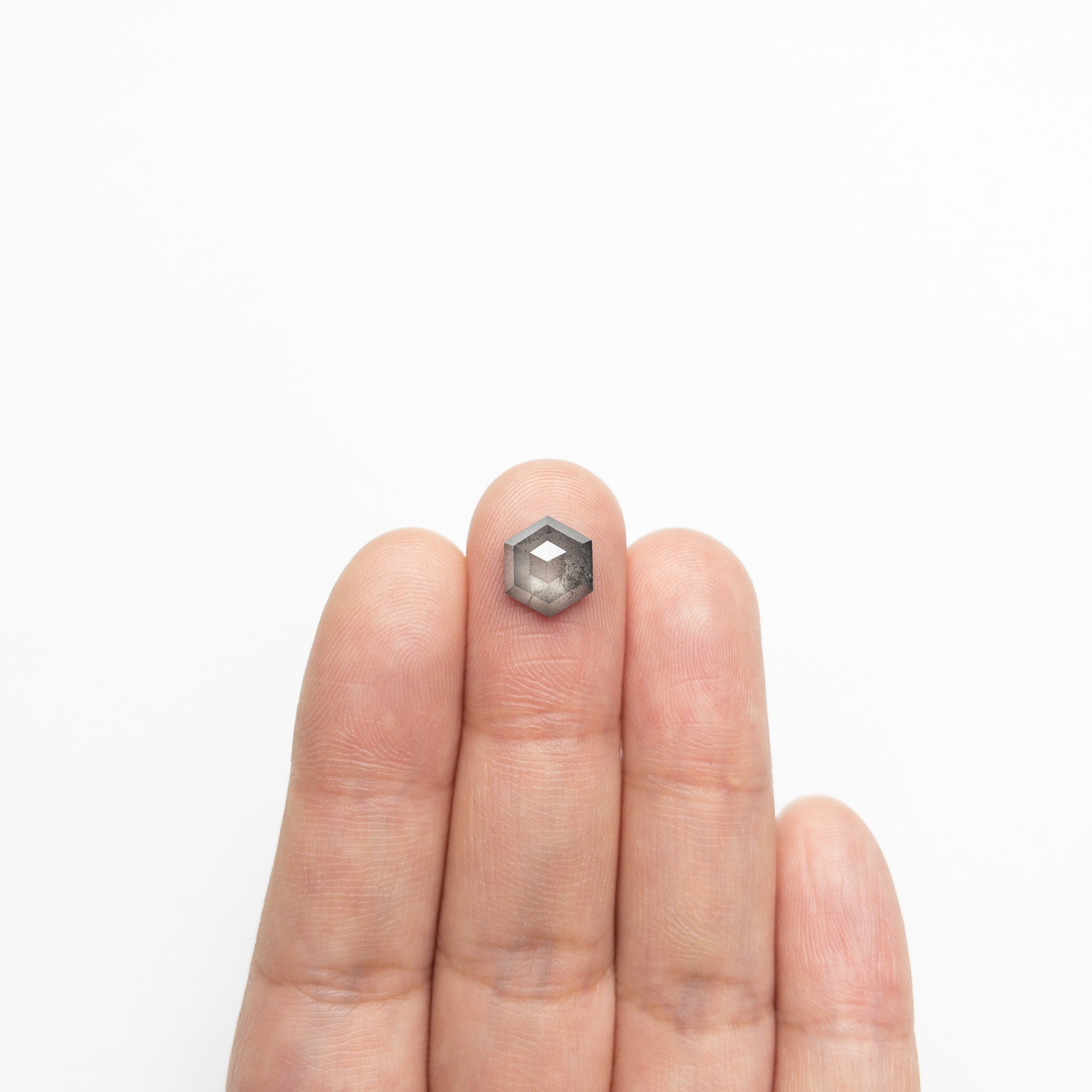 2.36ct Hexagon Rose Cut Loose Gemstone - 9.42x8.19x3.95mm Natural Rose Quartz for Jewelry Making, Engagement Rings & Unique Gifts