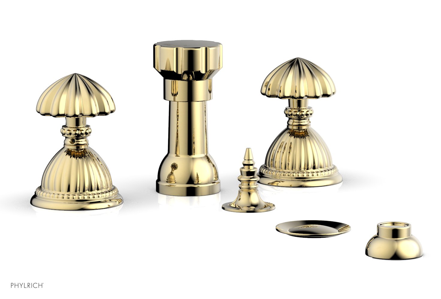 Premium Georgian & Barcelona Style 4-Hole Bidet Faucet Set K4361 - Modern Bathroom Upgrade for Hygiene & Comfort