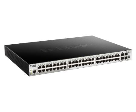 D-Link DGS-1510-52XMP 52-Port Gigabit Stackable Smart Managed Switch with 10G Uplinks - Ideal for Business Networks, Data Centers & Office IT Infrastructure (Pre-Order Only)