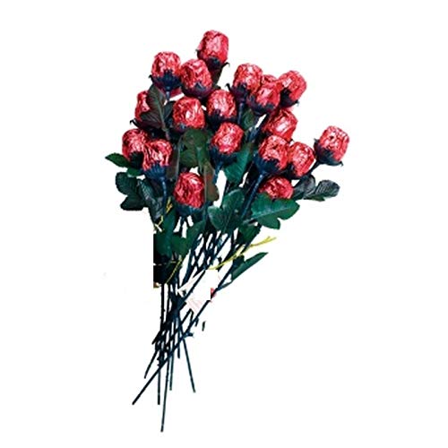 Premium Milk Chocolate Roses - 12 Solid 9.5