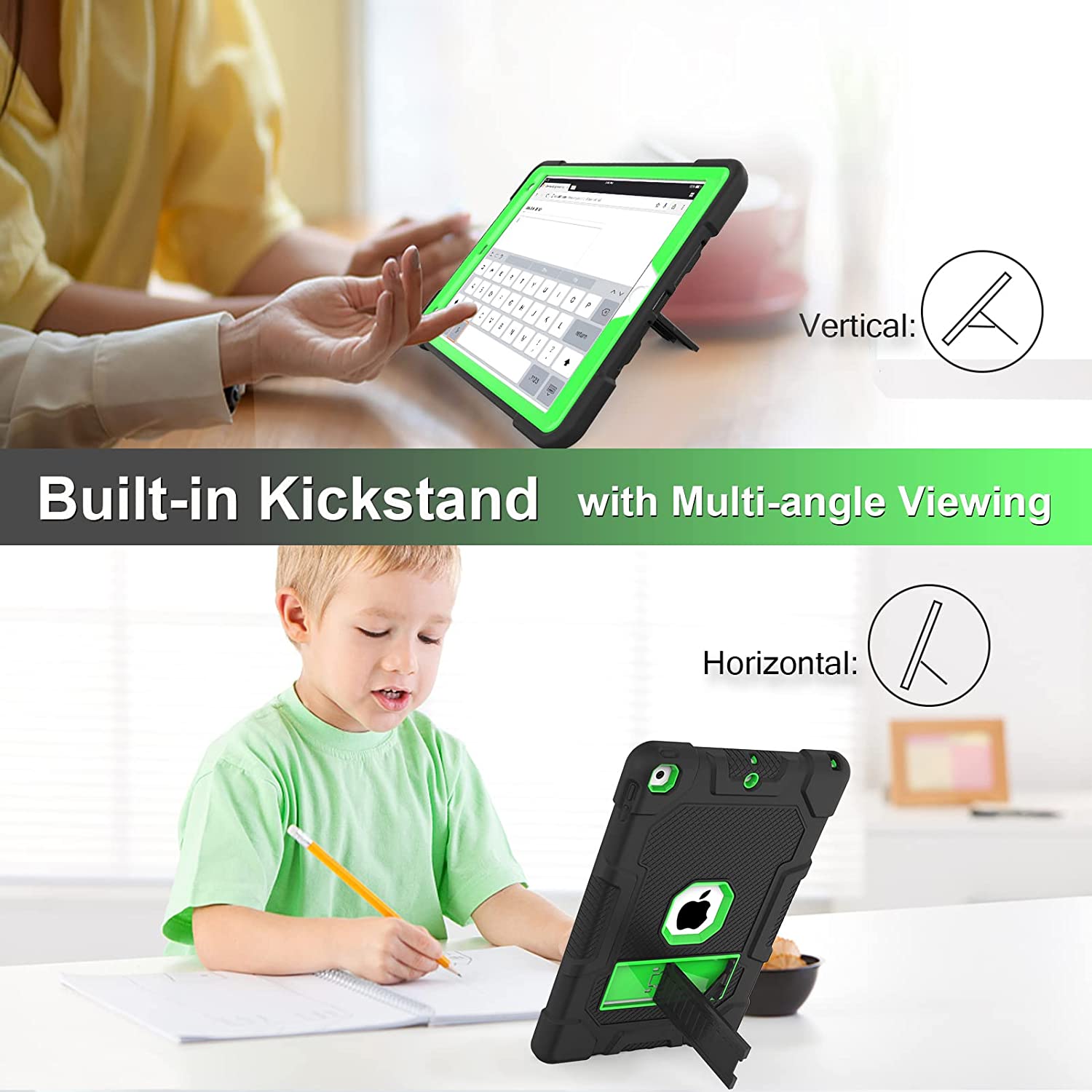 Premium Shockproof Case for iPad 9th/8th/7th Generation - Slim Protective Cover with Auto Sleep/Wake | Perfect for Work, School & Travel