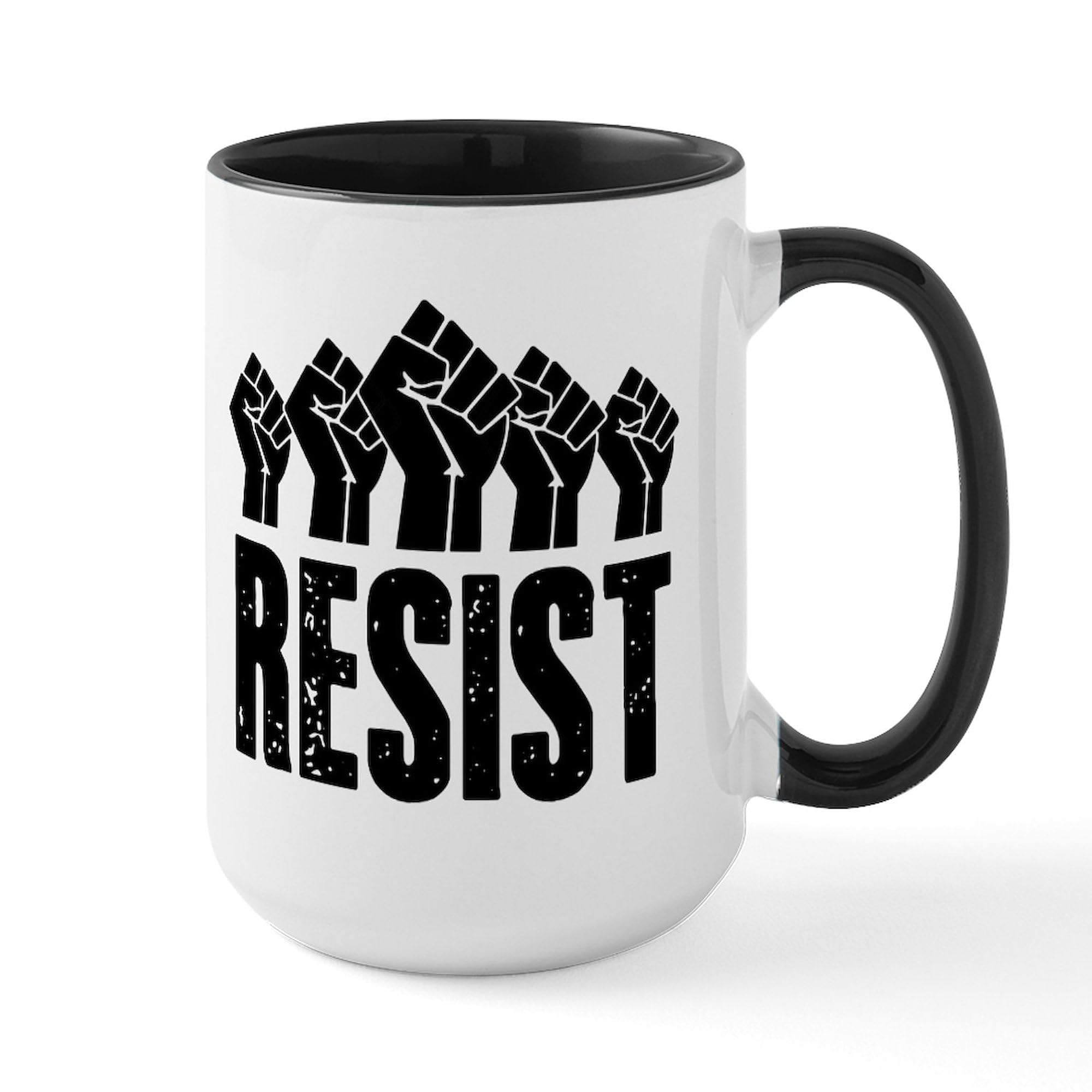 Resist 15 oz (444 ml) Ceramic Coffee Mug - Large Insulated Tea Cup for Office, Home & Travel - Perfect for Hot & Cold Beverages