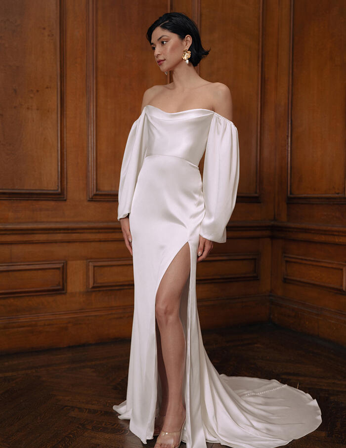 Jenny Yoo Luciana Wedding Gown - Elegant A-Line Bridal Dress for Church Ceremony & Beach Weddings