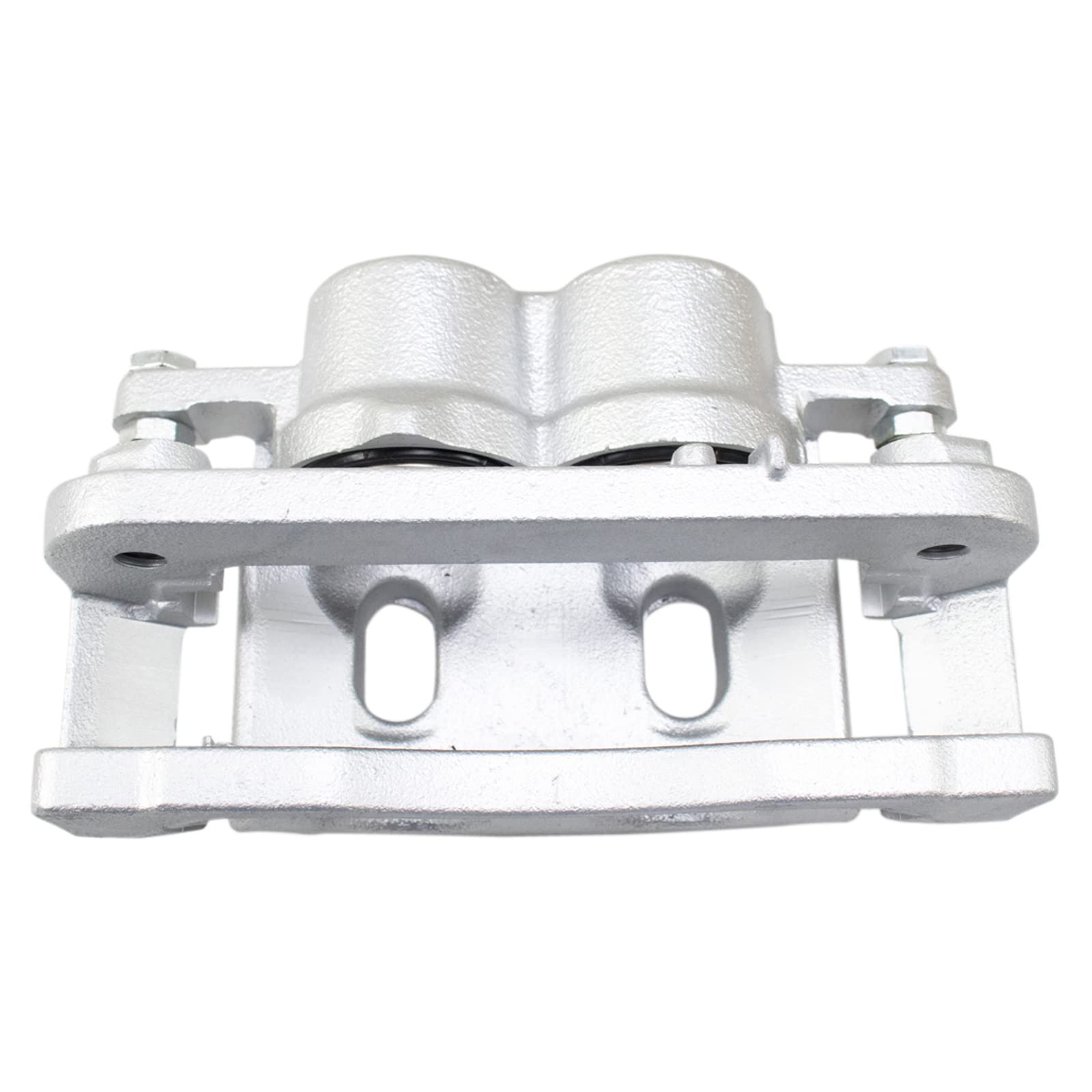 TRQ Front Ceramic Brake Pad Kit with Coated Rotors & Calipers - Compatible with GM Trucks & SUVs (Silverado, Sierra, Tahoe, Suburban) - Smooth Stopping Power for Highway & Off-Road Driving