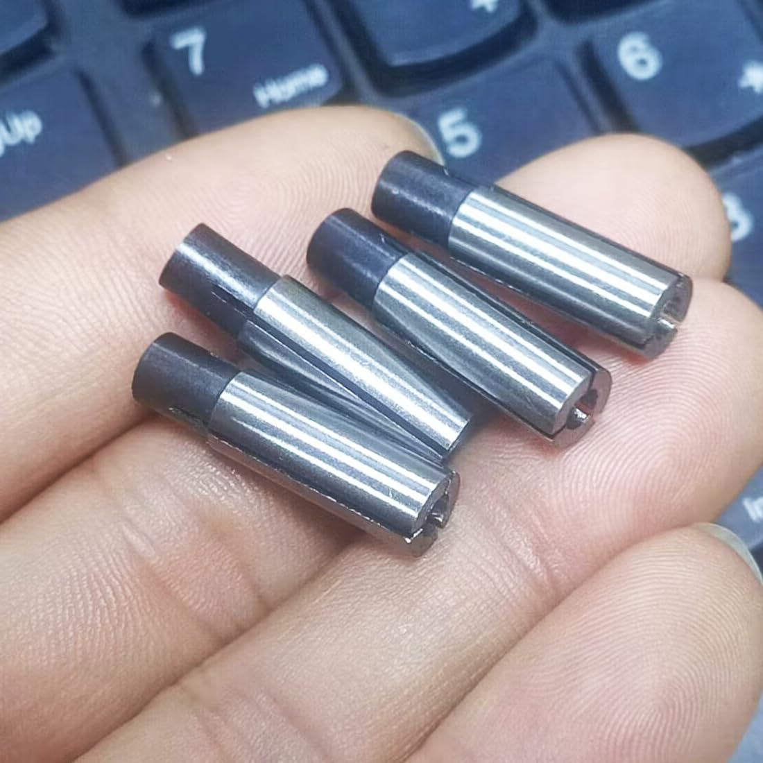 4-Piece High-Carbon Steel Collet Die Grinder Chuck Adapter Set - 1/4