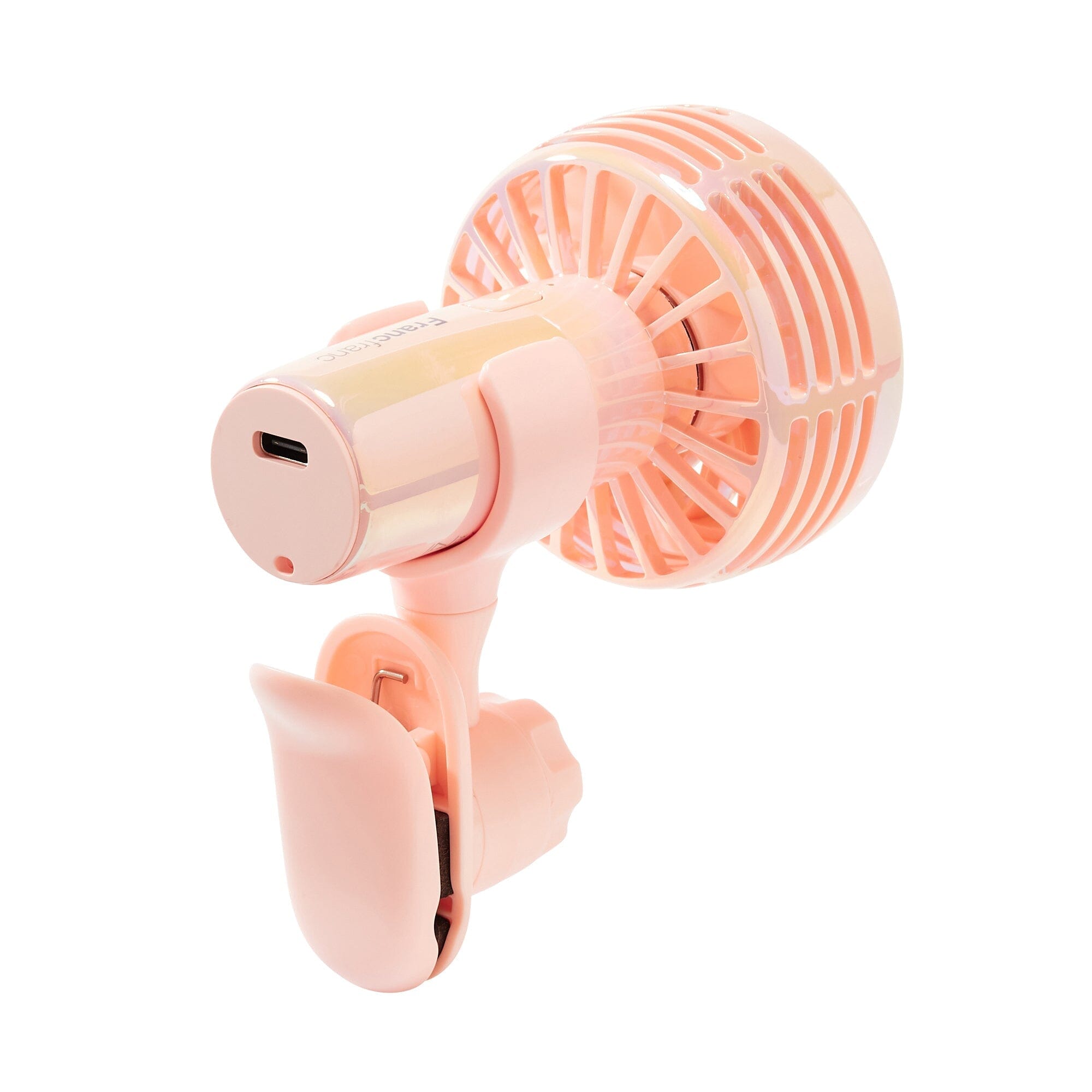FRAIS Mini Fan Aurora Pink - Portable USB Rechargeable Handheld Fan for Women, Girls, Travel, Office, Gym & Outdoor Activities