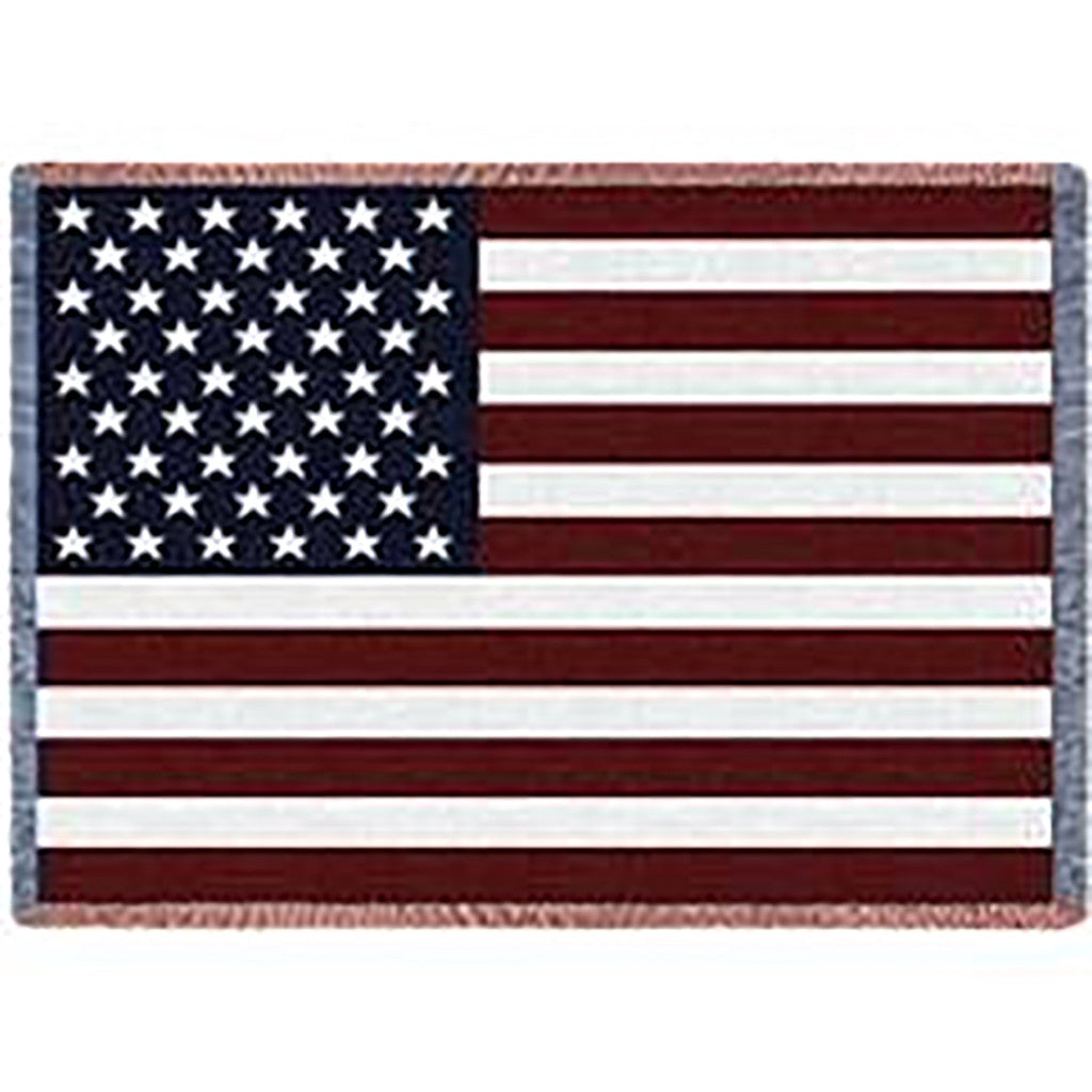 Mini American Flag Throw Blanket - USA Patriotic Decor for Home, Picnics, and Outdoor Events | Soft & Cozy Fleece Blanket for Camping, Tailgating, and Sports Games