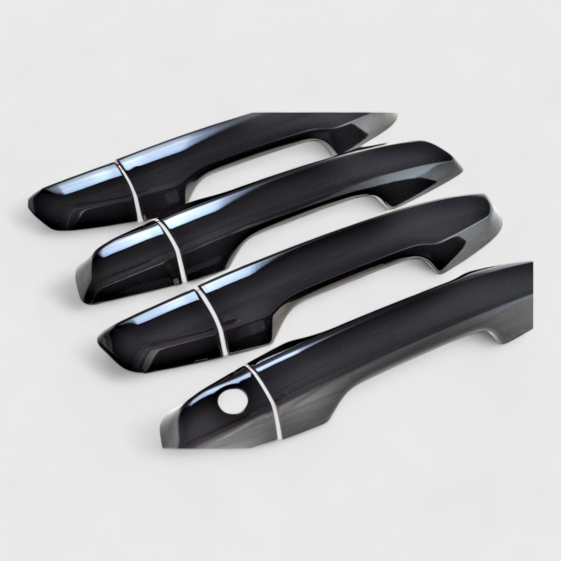 Gloss Black Chrome Delete Door Handle Cover for Cars - No Smart Key - Model DH6276BLK - Upgrade Your Vehicle's Exterior Style (Fits Most Sedans & SUVs)