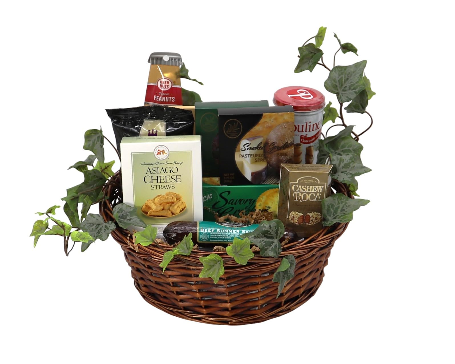 Gift Basket Village: Premium Large Holiday Gift Basket - Almond Roca, Gourmet Crackers, Artisan Cheese, Sausage & Deluxe Snacks Set | Perfect for Christmas, Corporate Gifts & Family Celebrations
