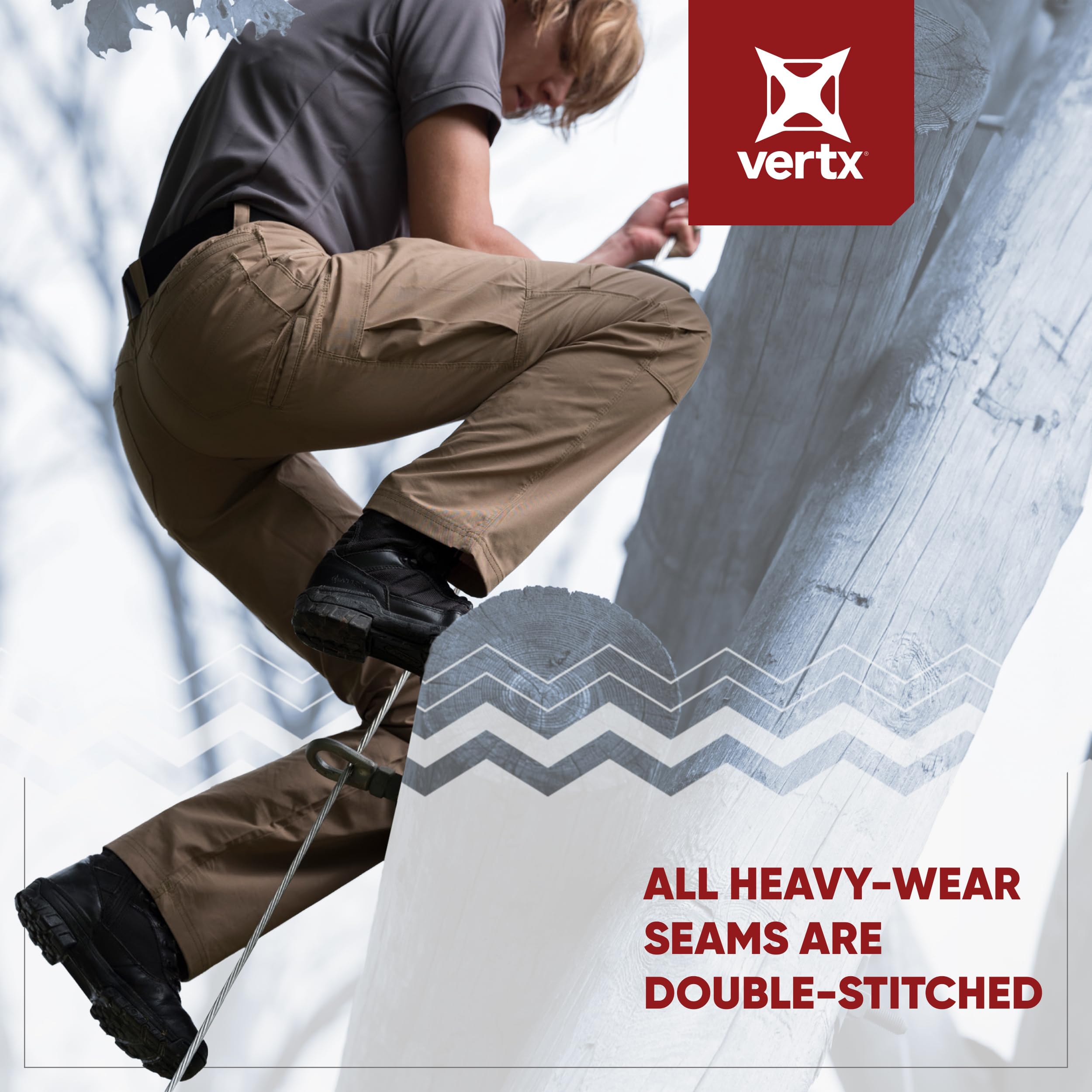 Vertx Women's Tactical Cargo Pants - Stretch Quick-Dry Utility Pants with Multiple Pockets | Relaxed Fit for Outdoor Adventures, Hiking & EDC Survival Gear