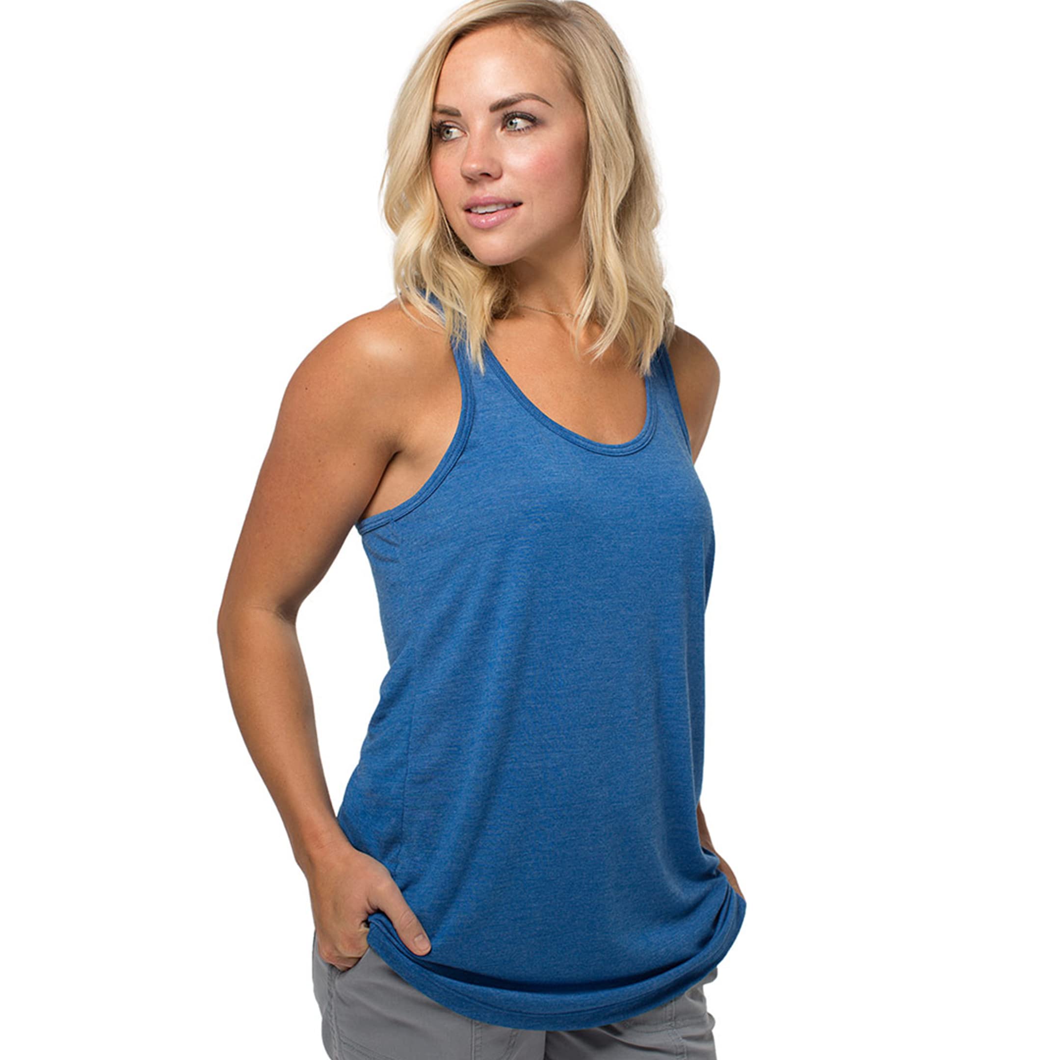 Cariloha Women's Soft Bamboo Racer Tank Top - Eco-Friendly Breathable Sleeveless Shirt for Yoga, Gym & Summer Outfits