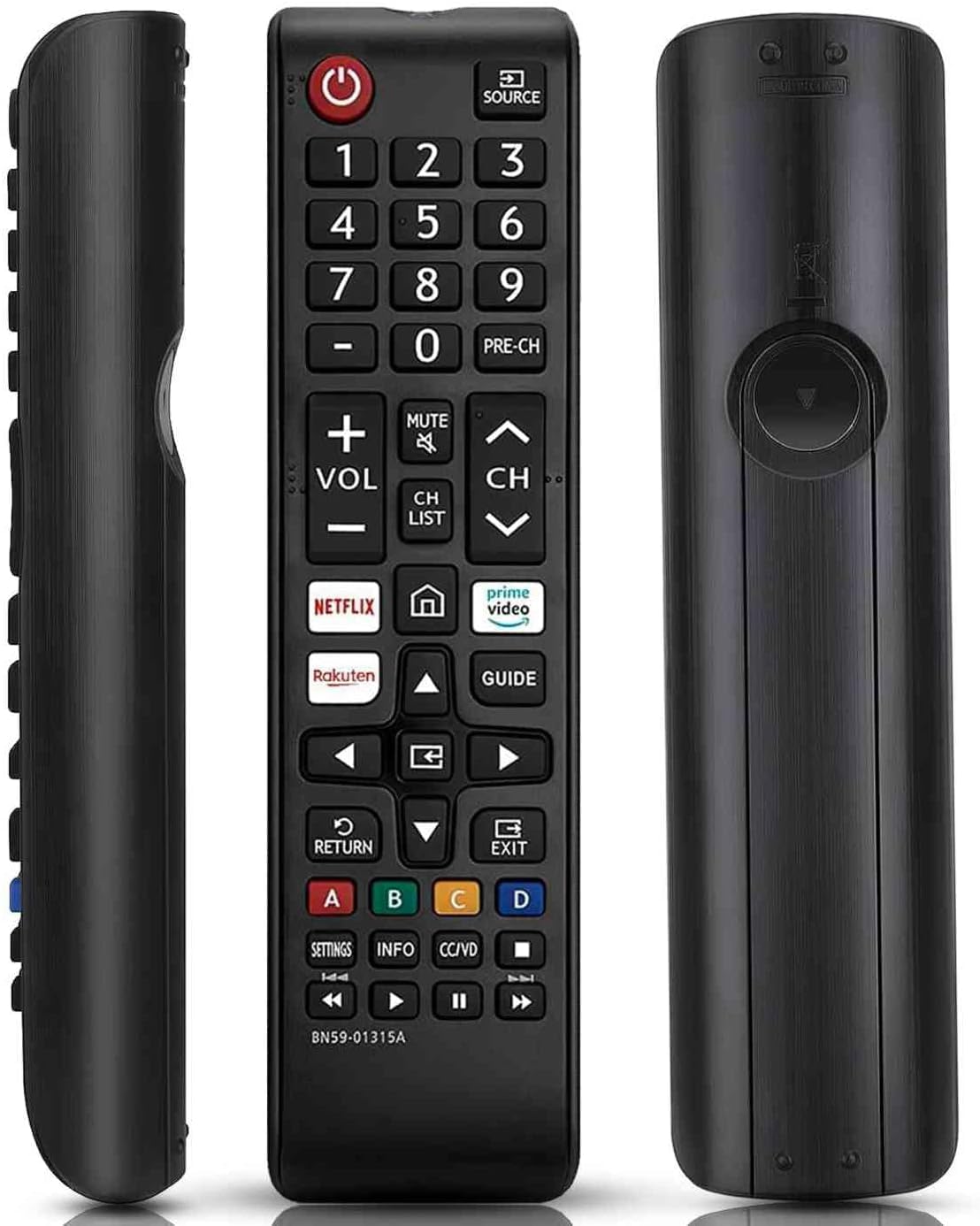 Universal Samsung TV Remote Control with Netflix/Prime Video/Rakuten TV Buttons - Compatible with QLED UHD HDR LCD Frame Curved 4K 8K Smart TVs | Perfect for Streaming, Gaming & Home Entertainment