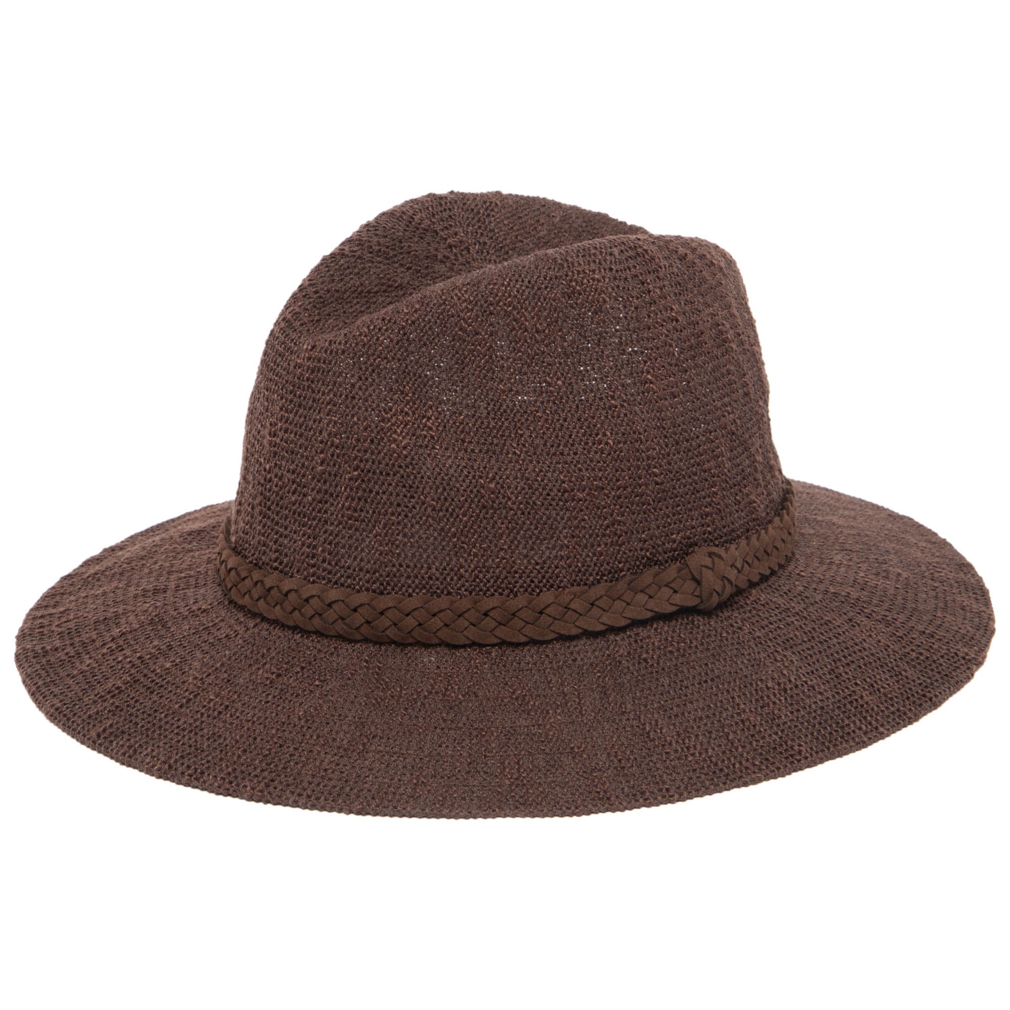 Women's Knit Fedora Hat - Any Day Fedora (KNH8008) - Stylish Winter Beanie for Outdoor Activities & Fashion Accessories