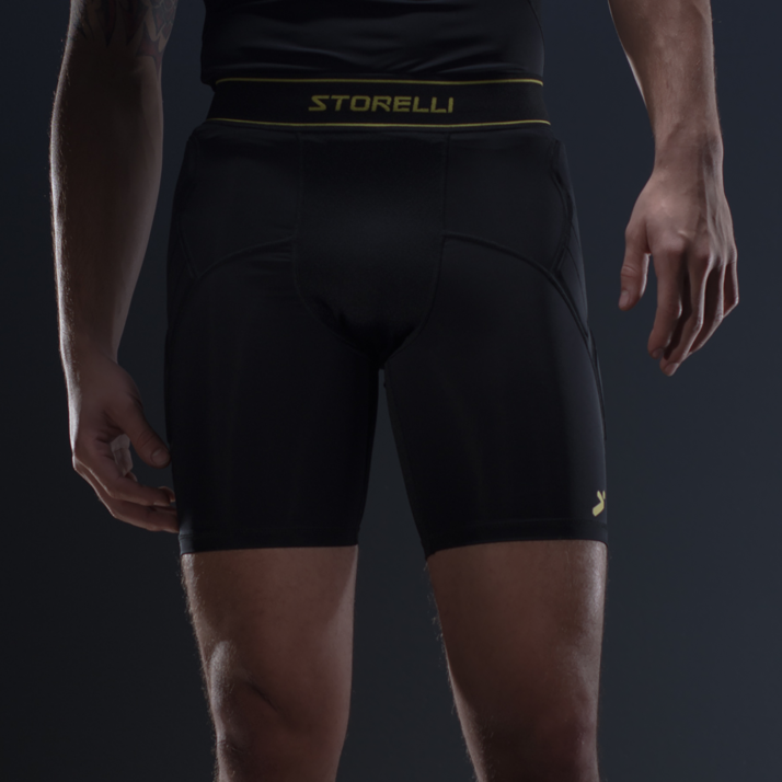 Storelli Bodyshield Sliders - Protective Soccer Slide Shorts for Men & Women - Anti-Abrasion Compression Base Layer for Football, Rugby, and Sports - Perfect for Training and Match Play