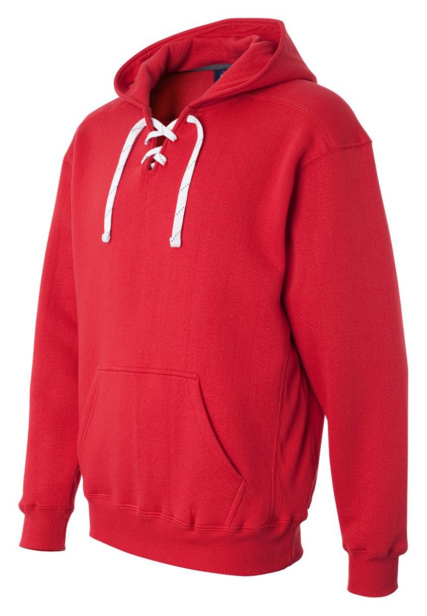 J. America Men's & Women's Sport Lace Hooded Sweatshirt - Lightweight Pullover Hoodie for Gym, Running & Casual Wear | Breathable Cotton Blend for Year-Round Comfort