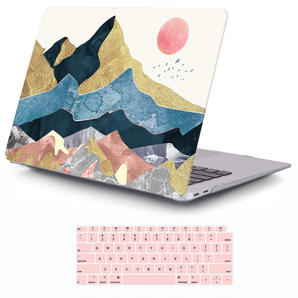 iCasso MacBook Air 13 Inch Case (2018-2020 Models A2337 M1/A1932/A2179) - Durable Hard Shell Protective Cover with Retina Display & Touch ID Compatibility - Perfect for Work, Travel and School Use