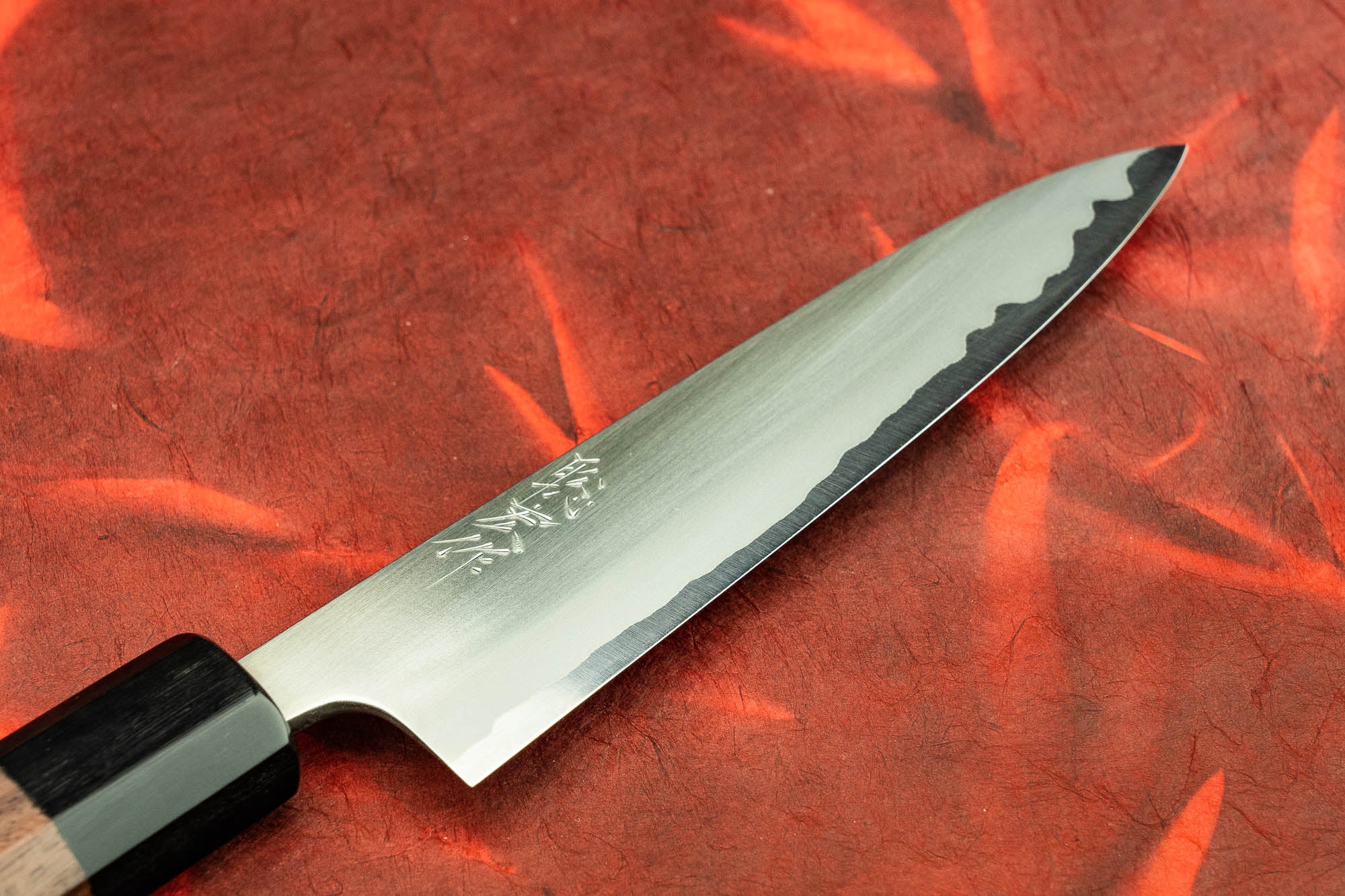 Premium Toshihiro Wakui Shirogami Stainless Migaki Petty Knife 135mm - Japanese Chef Knife for Precision Slicing, Peeling & Garnishing