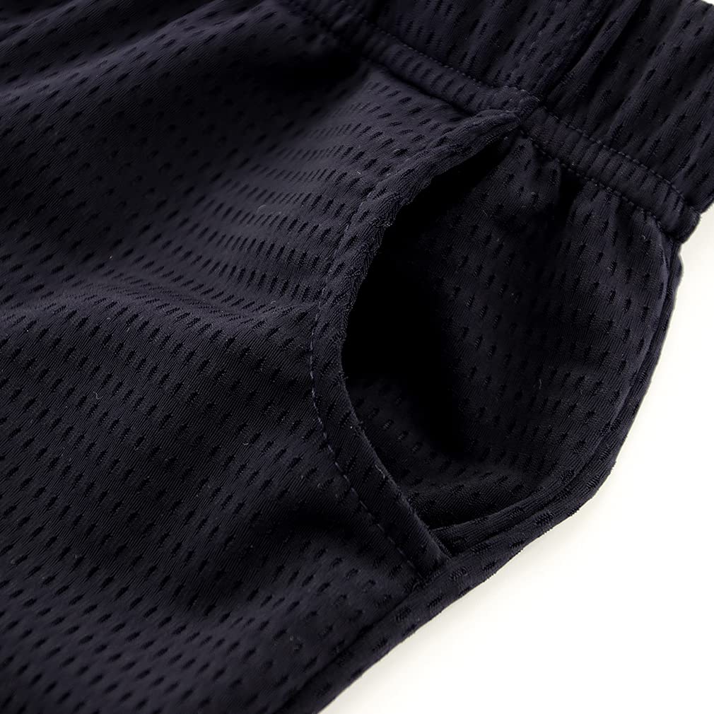 KISBINI Boys' Camo Athletic Shorts with Pockets - Breathable Sports Shorts for Running, Basketball & Outdoor Activities